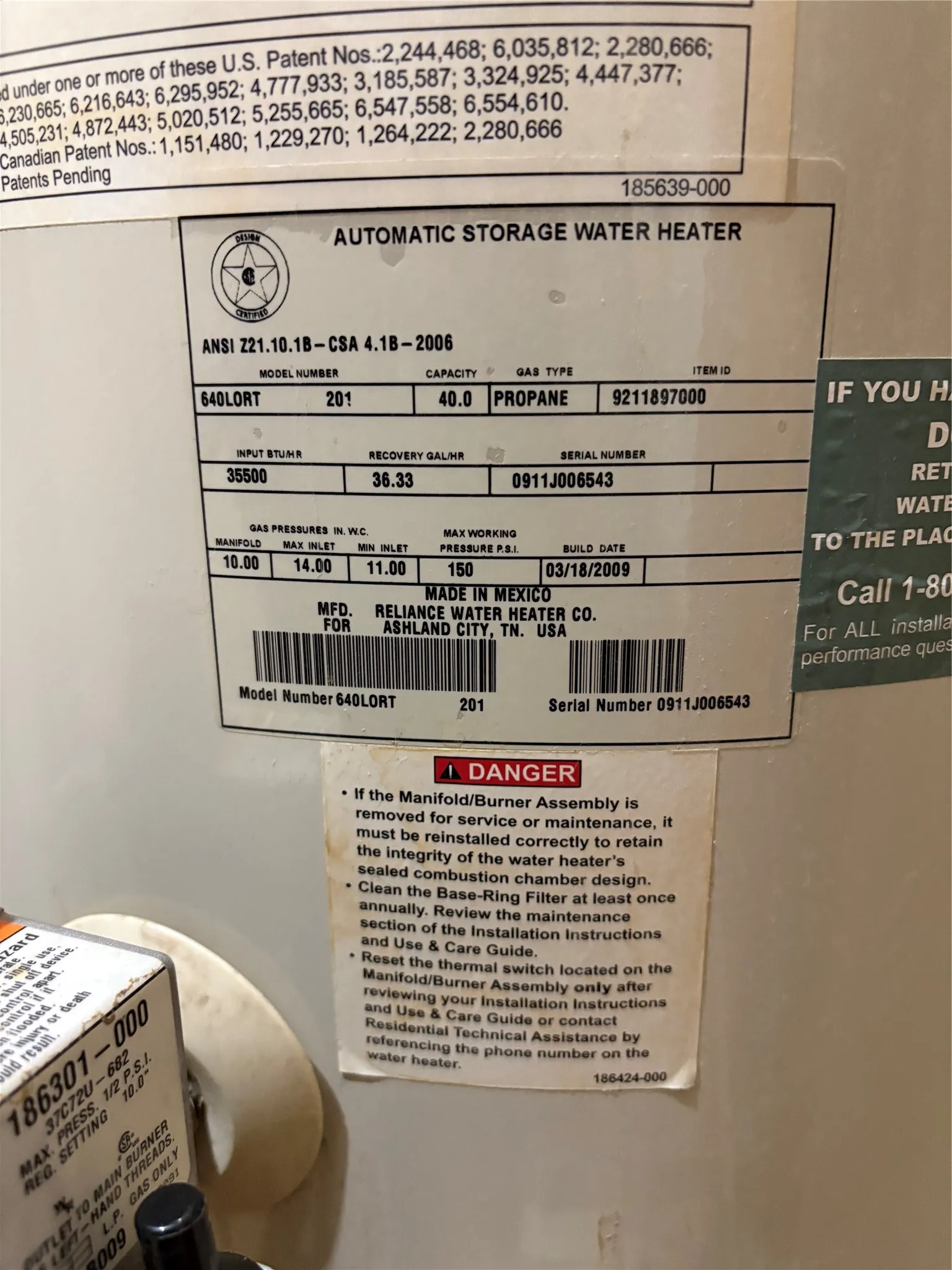 Hot Water Heater.