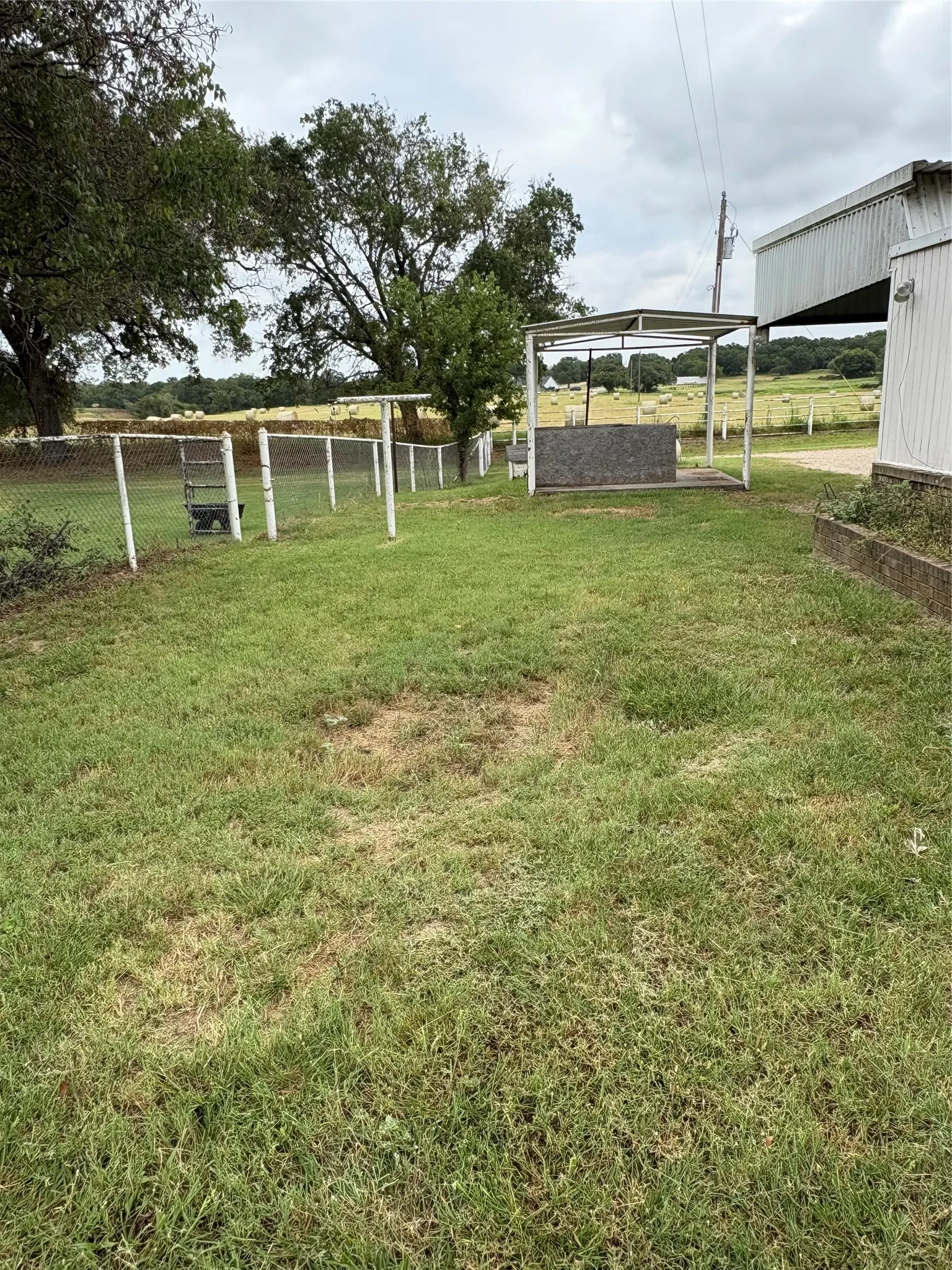 Septic is located in the back yard area.