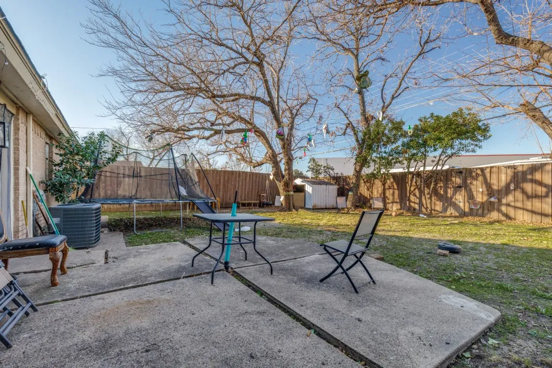 Backyard with room to play