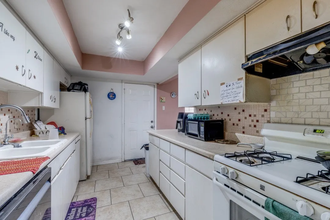 Kitchen opens to the dining area