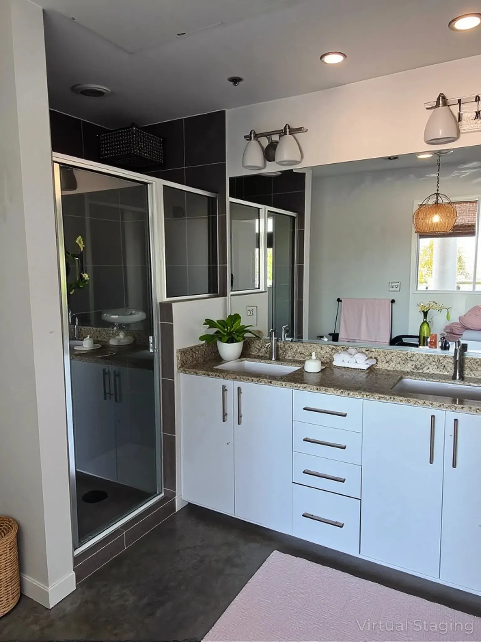 Full Bathroom Ensuite Primary Bedroom Plus Another Half Bathroom