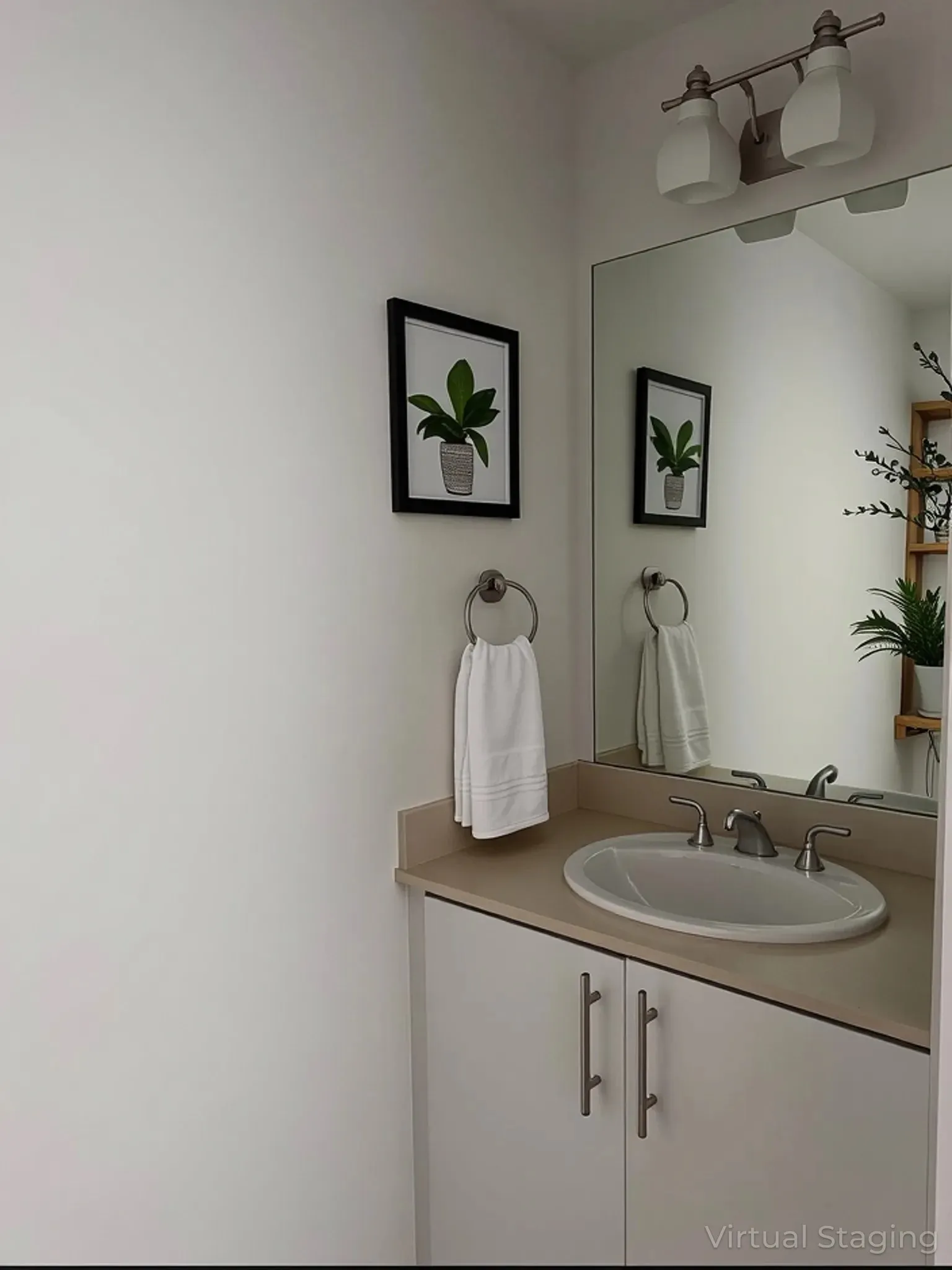 Half Bathroom - Virtually Staged