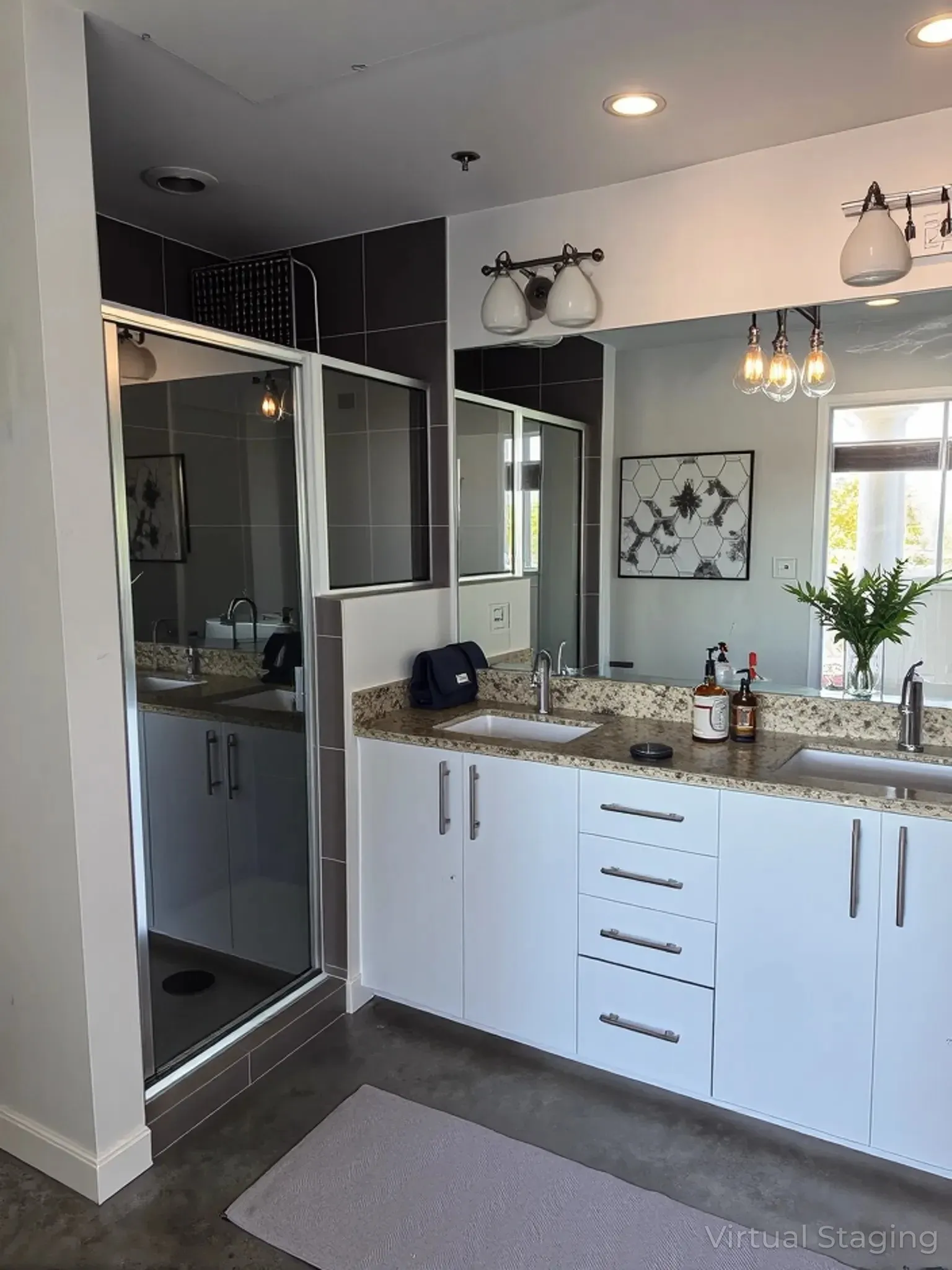 Full Bathroom Ensuite Primary Bedroom Plus Another Half Bathroom