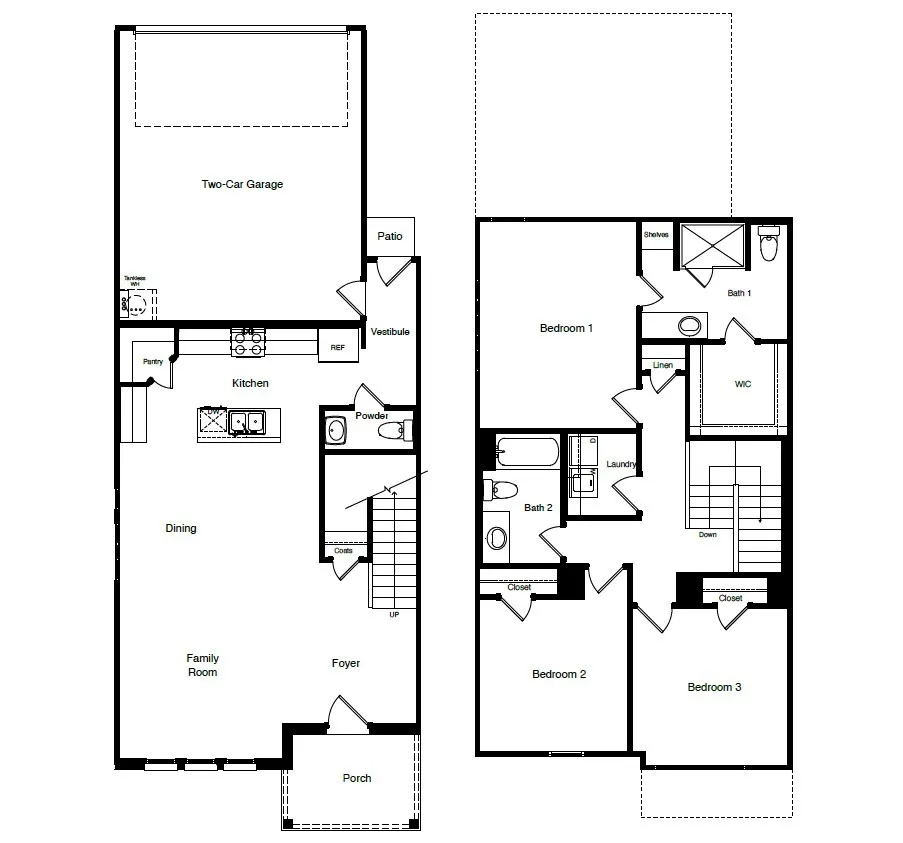 D.R. Horton's  Hazelnut Floorplan - All Home and community information, including pricing, included features, terms, availability and amenities, are subject to change at any time without notice or obligation. All Drawings, pictures, photographs, video, square footages, floor plans, elevations, features, colors and sizes are approximate for illustration purposes only and will vary from the homes as built.