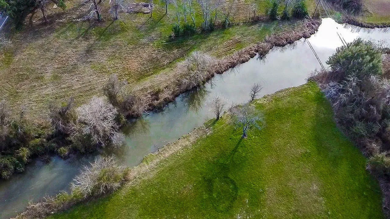 Creek on border of property.
