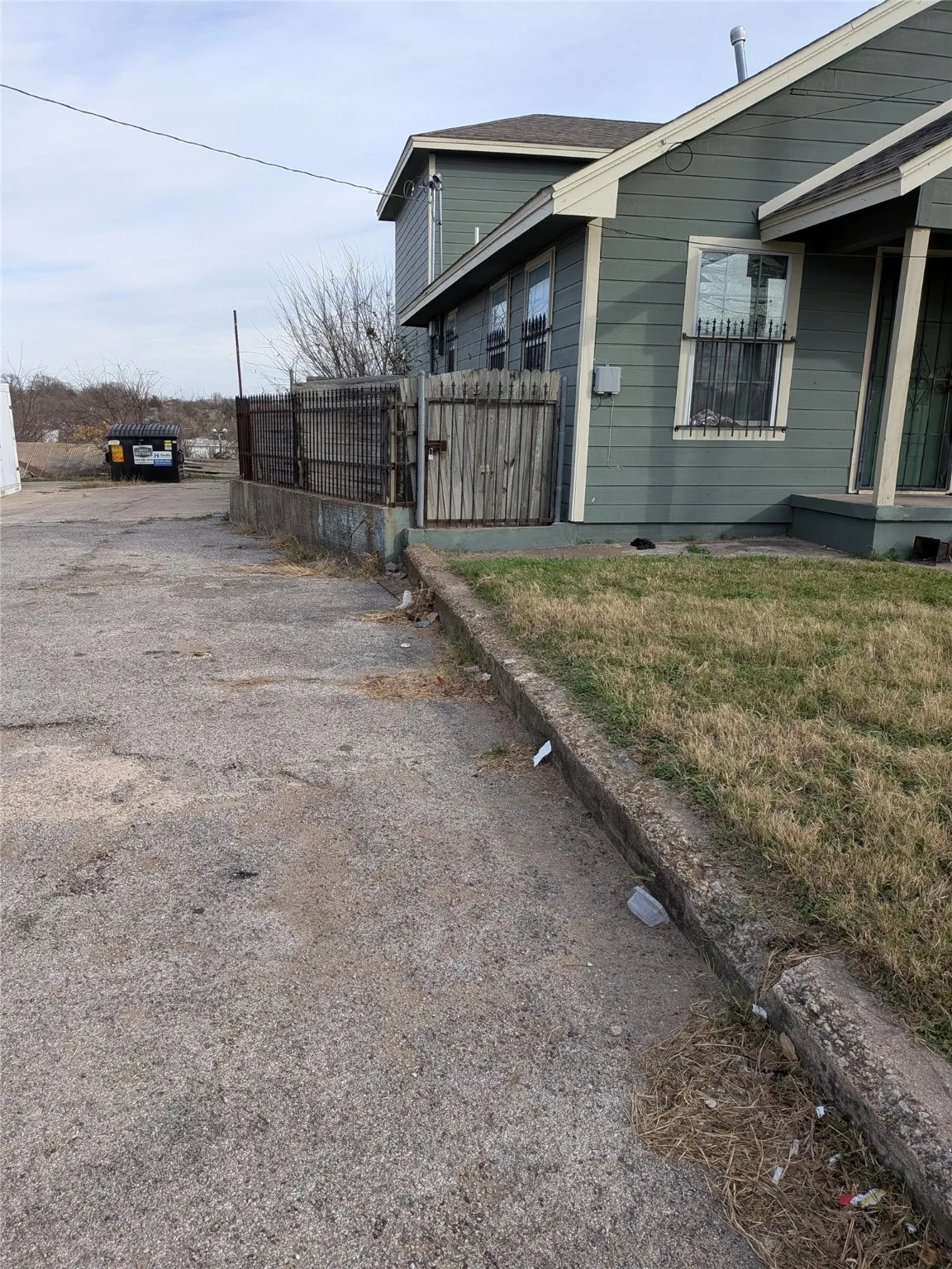 Left Side of the Property