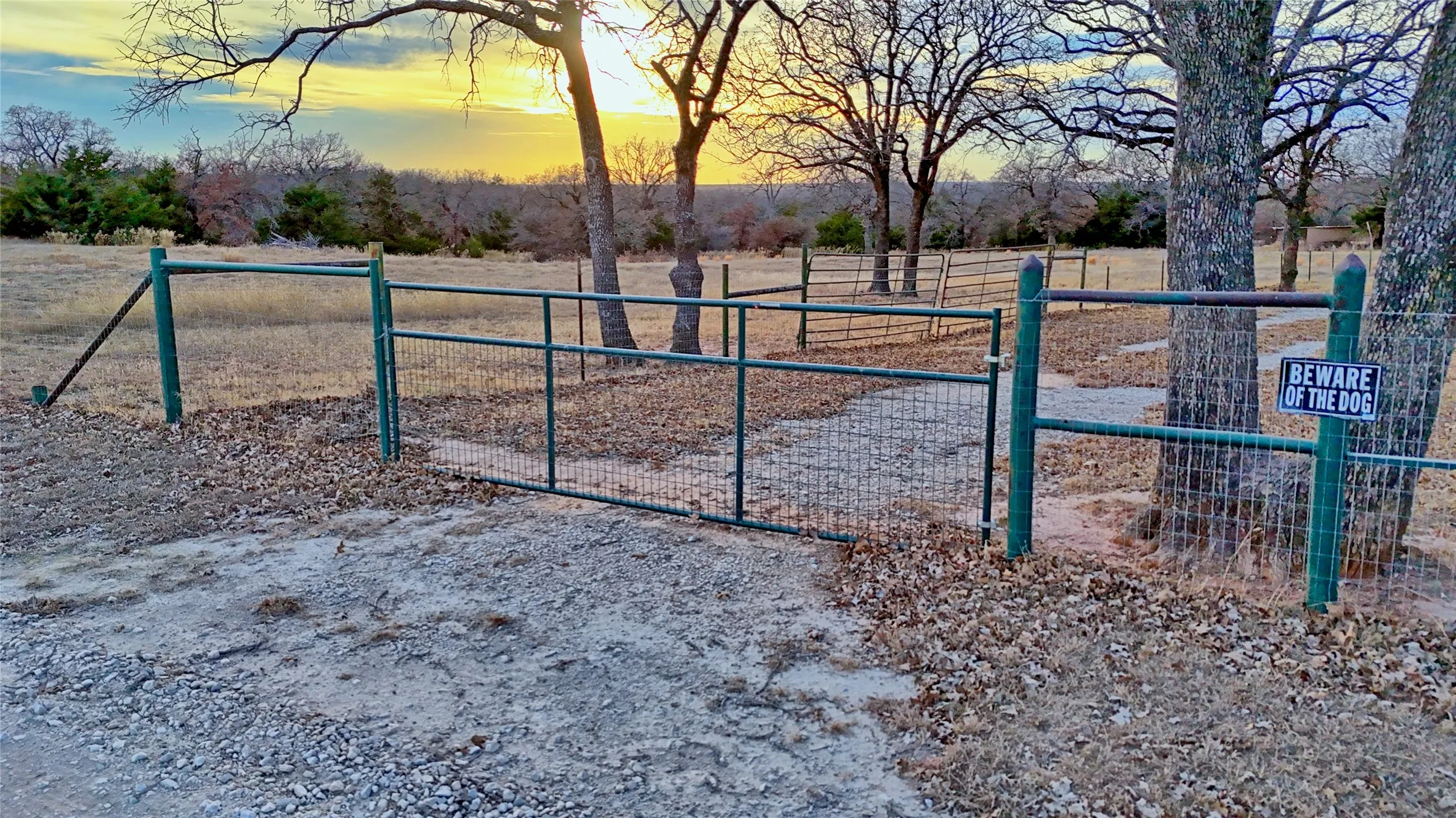 2nd drive thru gate at front of house