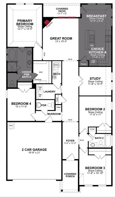 Beazer Homes Valencia on the Lake Magnolia Floorplan.