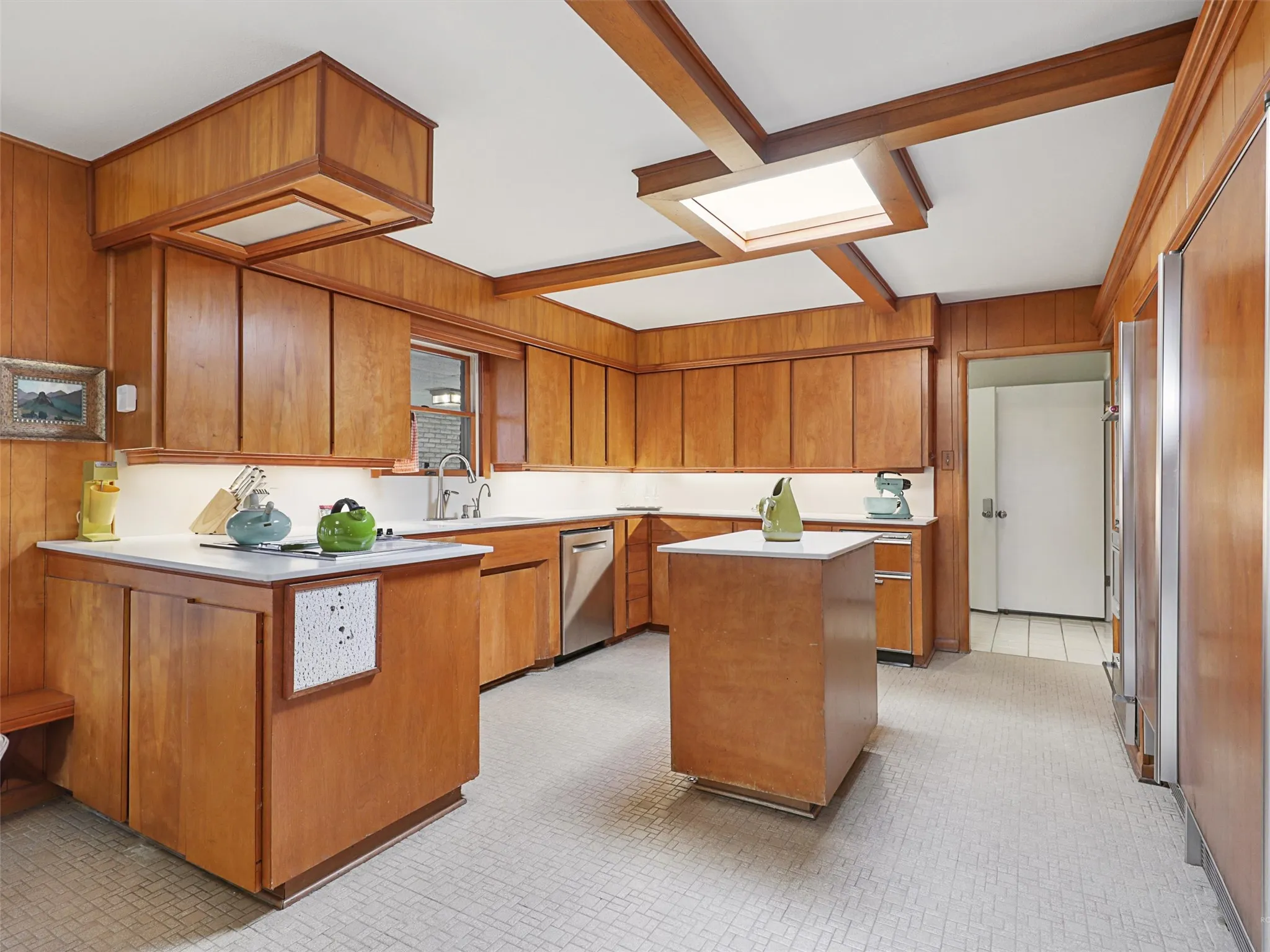 Functional kitchen layout with KitchenAid appliances