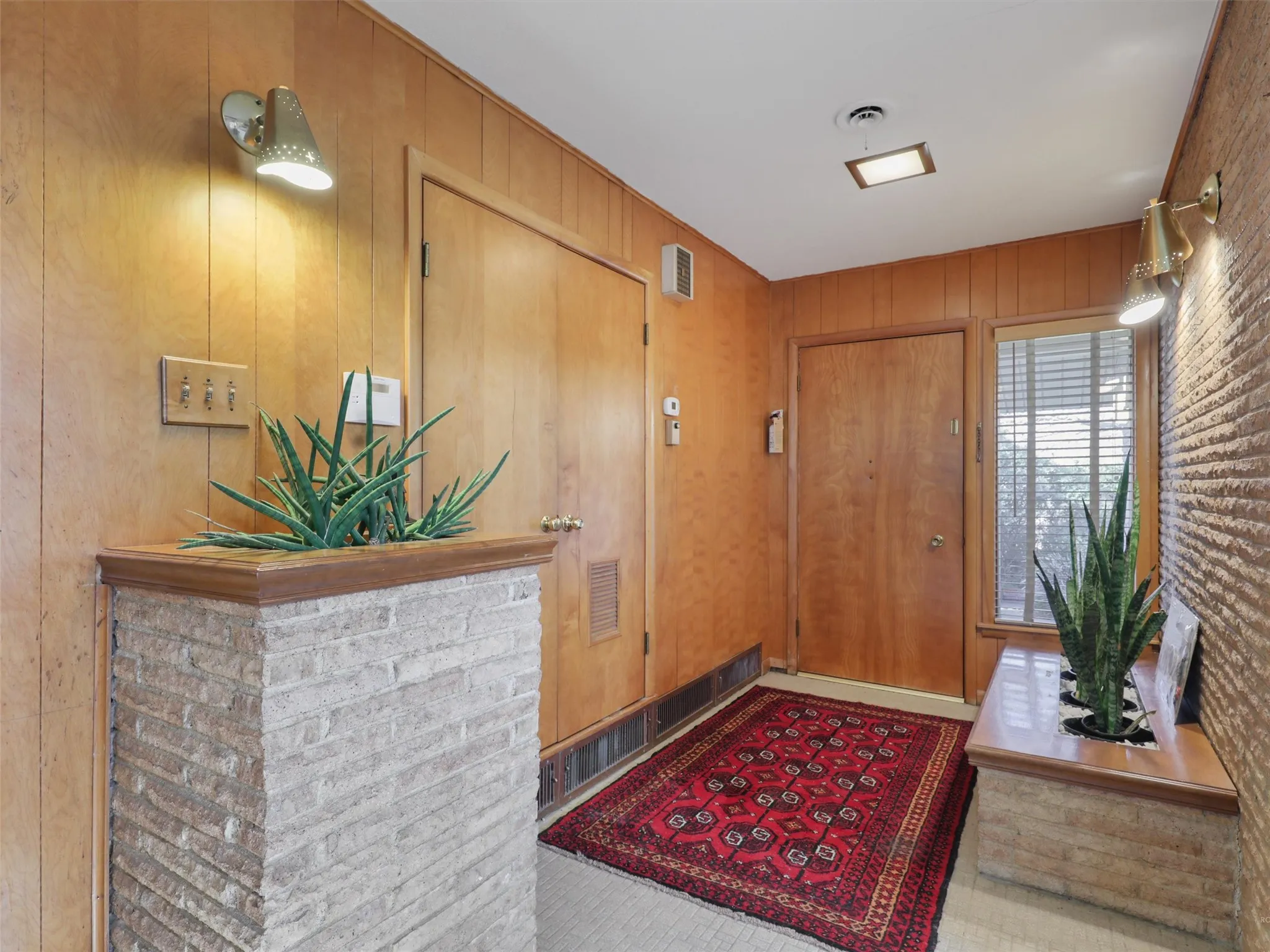 Interior detail showcasing preserved mid-century charm and design