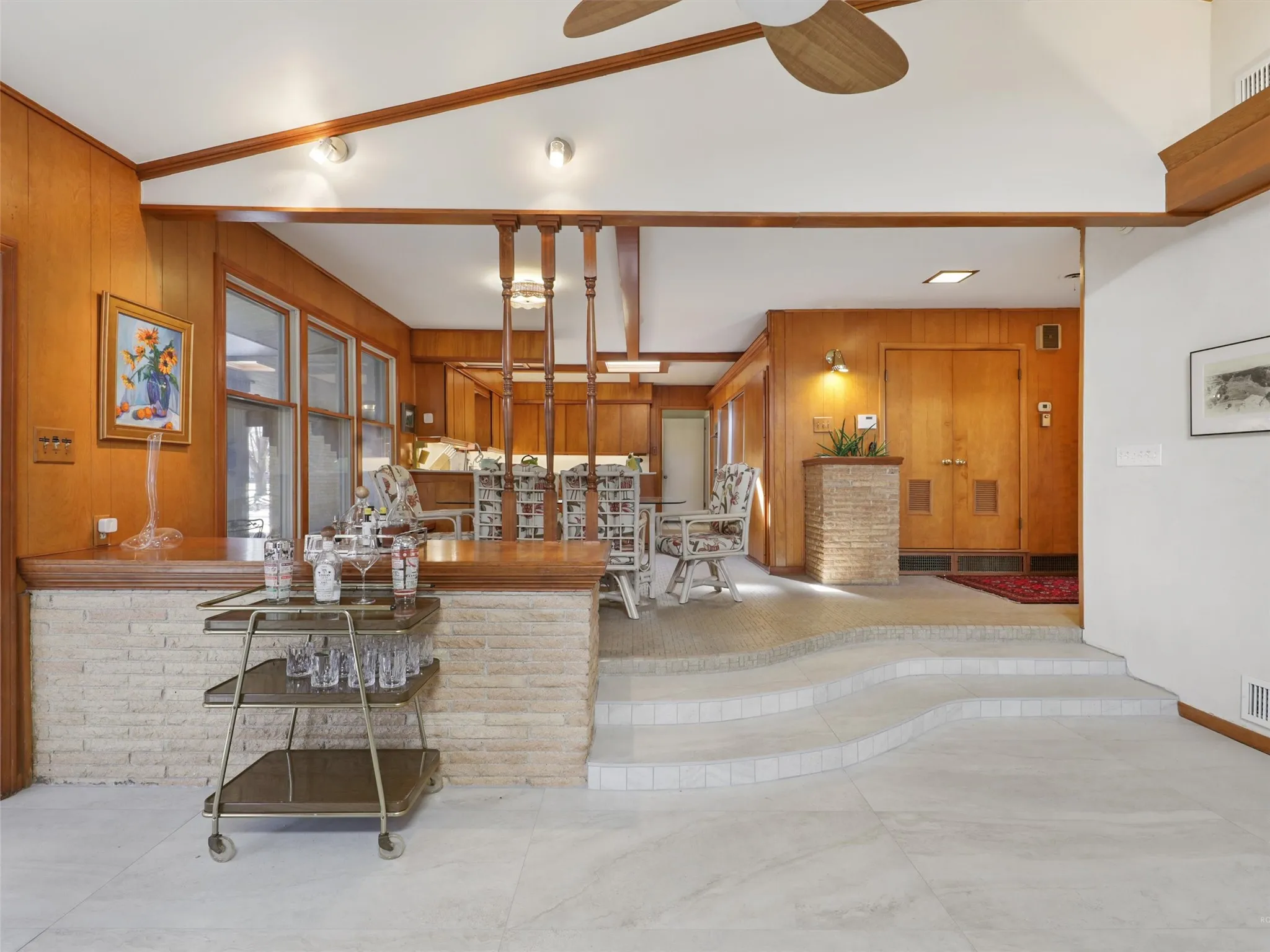 Living area with seamless flow for entertaining and everyday living