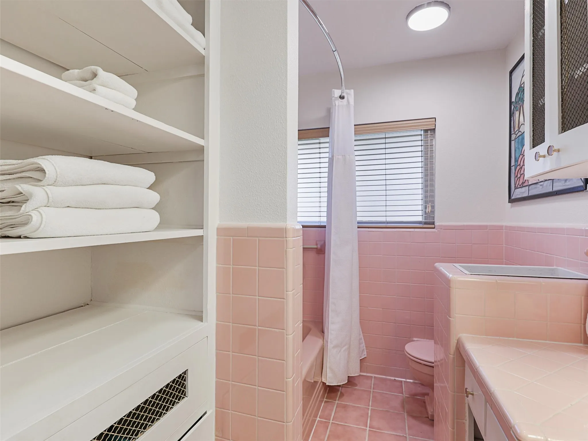 Bathroom detail highlighting functional layout and finishes