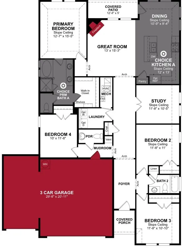 Beazer Homes Verandah Magnolia Floorplan.