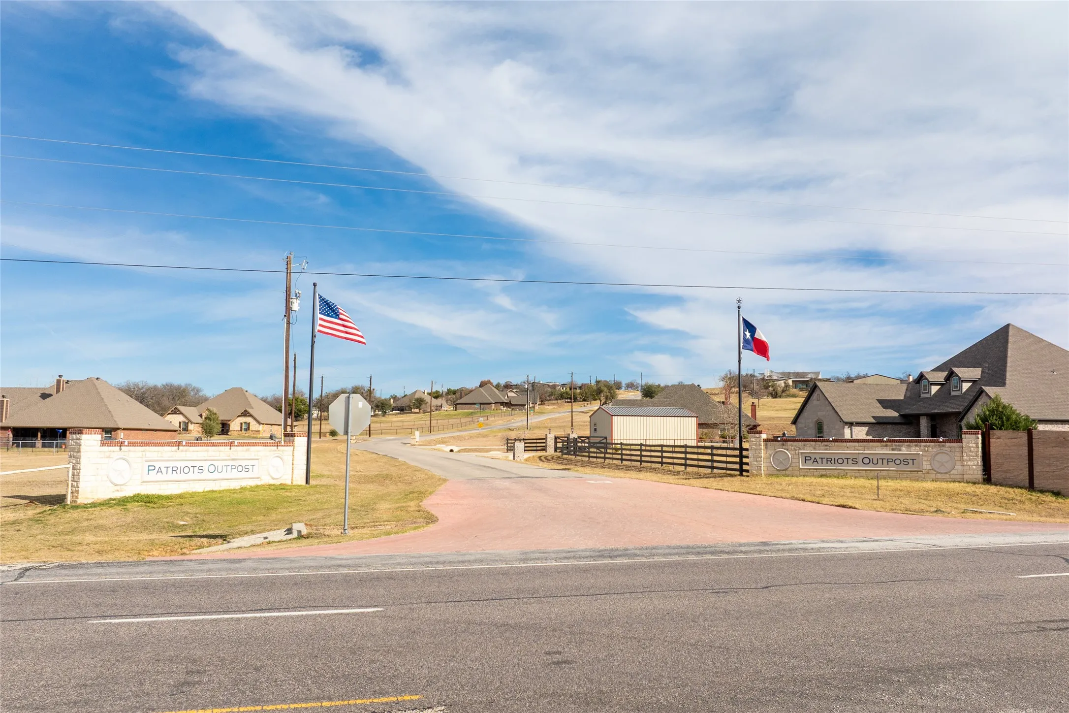 Entrance into Patriot Estate Subdivision