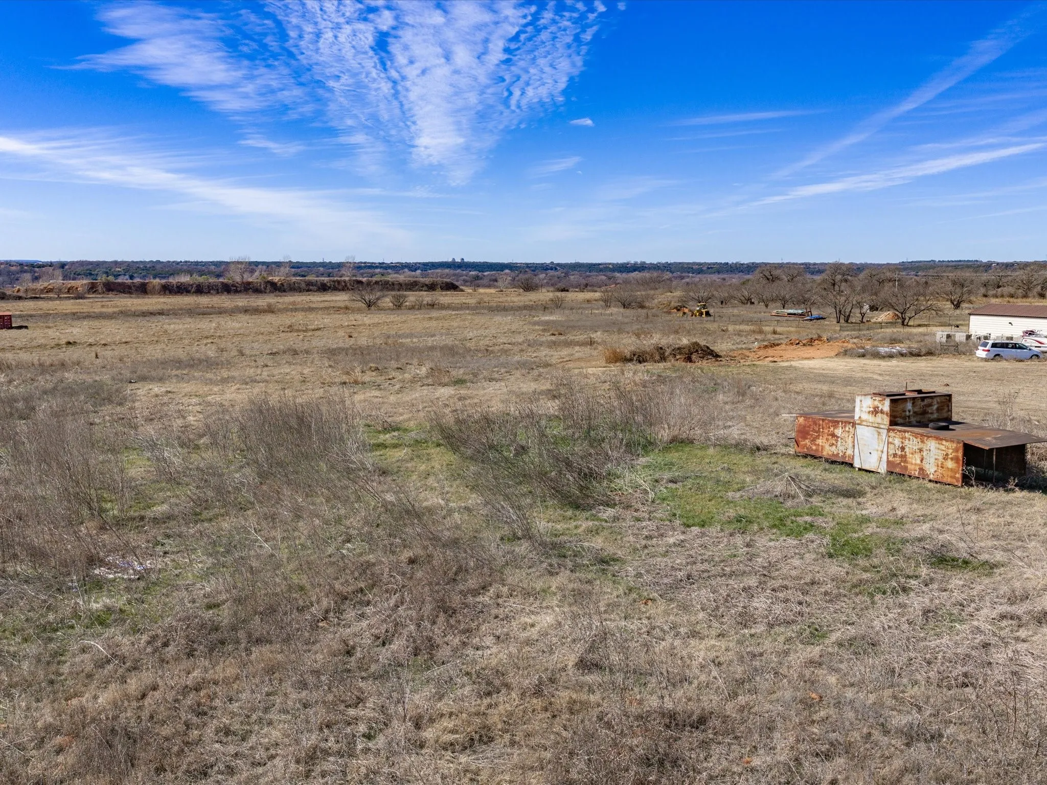 View of yard with a view of countryside