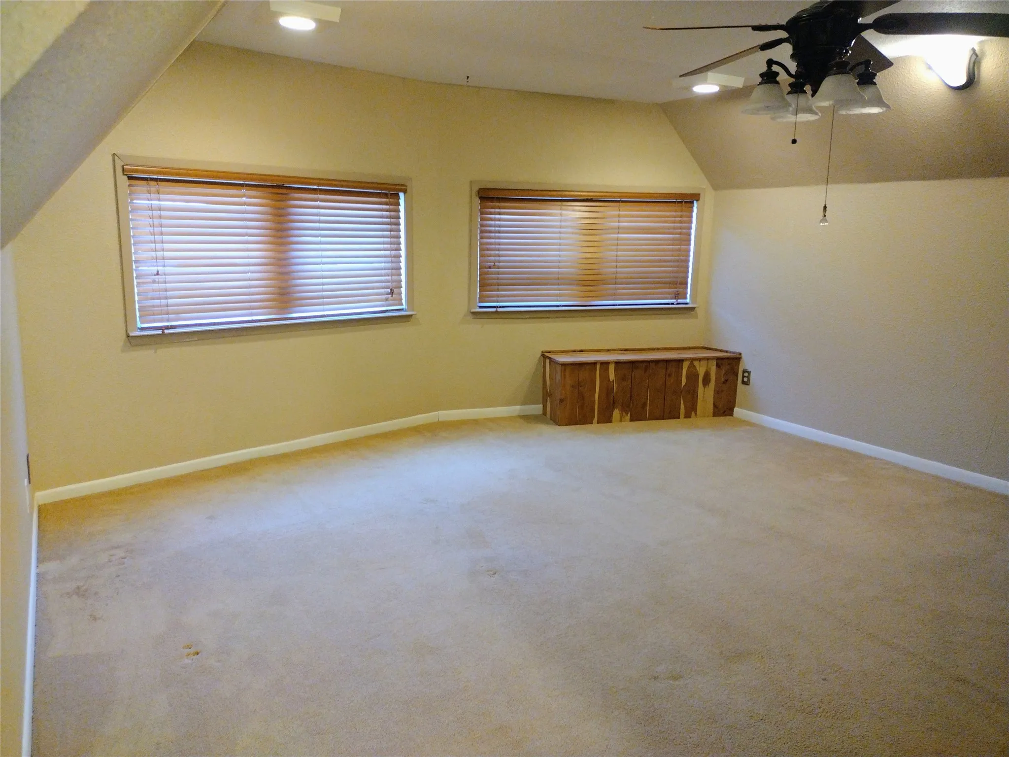Second level master bedroom with lake views
