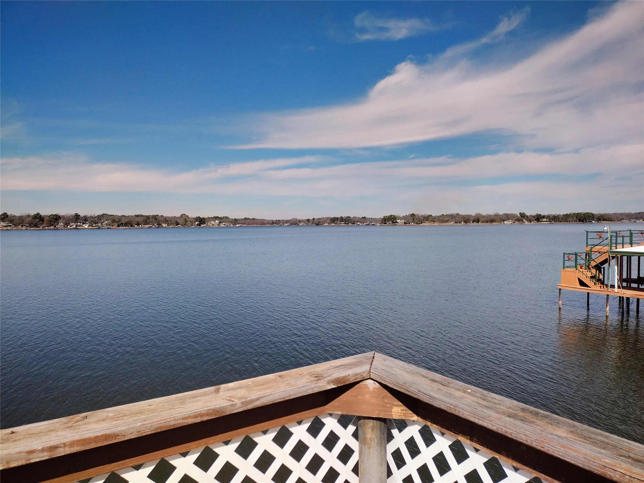 Open water lake view