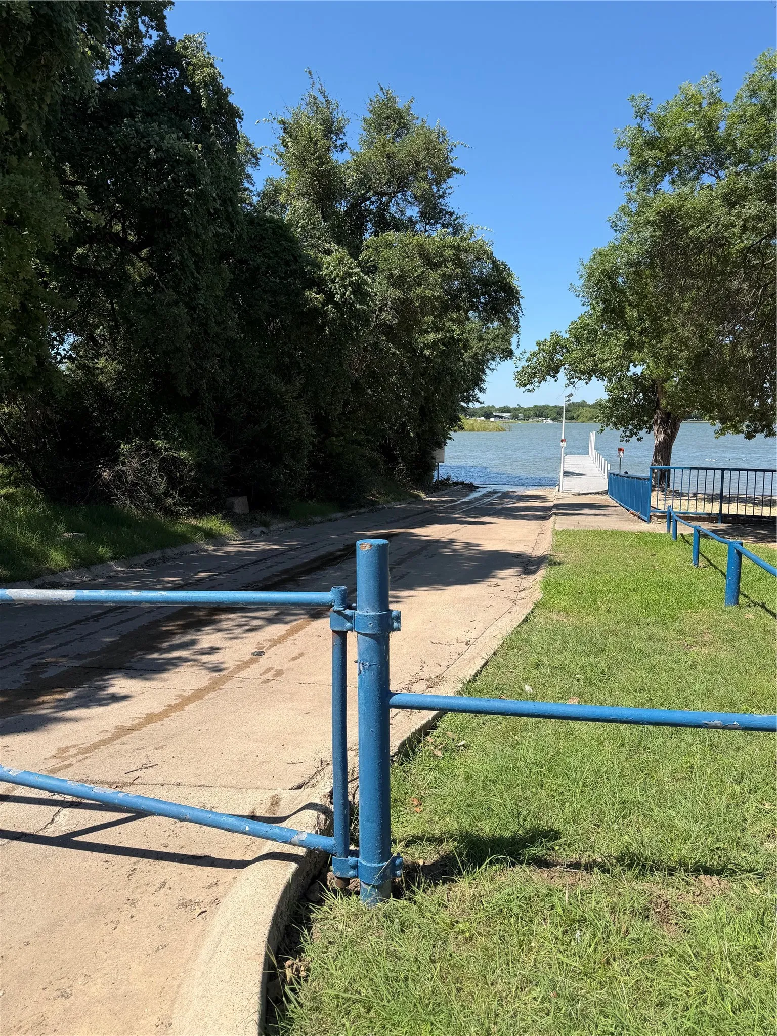 Private boat ramp and dock