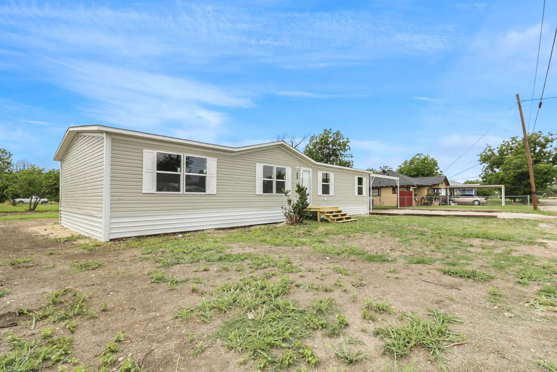Mobile Home For Sale in Coleman County , 707 W 8th Street, Coleman, Texas 76834, 4 Bedroom, 2 Bathroom, Garage spaces, 1,475 Sqft, built in 2025, New Construction - Complete, mls#21153472, Real Estate Agent in Coleman, Homes For Sale in Coleman county, Homes For Sale in Coleman, Realtor in Coleman Texas, Real Estate Brokerage Independent Realty Texas, Luminita Cordes Realtor