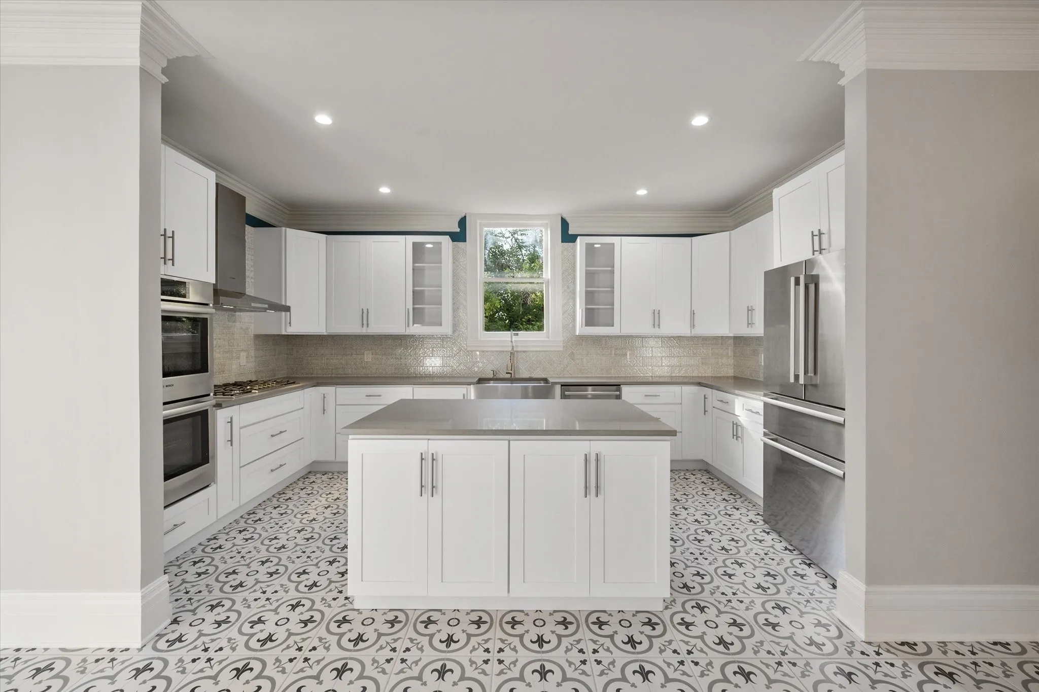 View from dining into kitchen