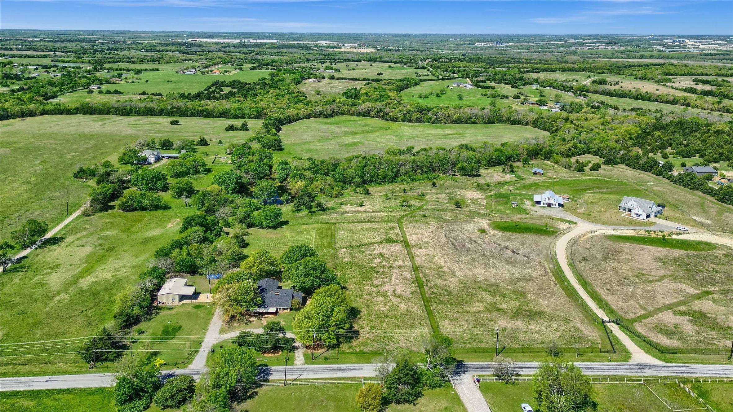 Birds eye view of property
