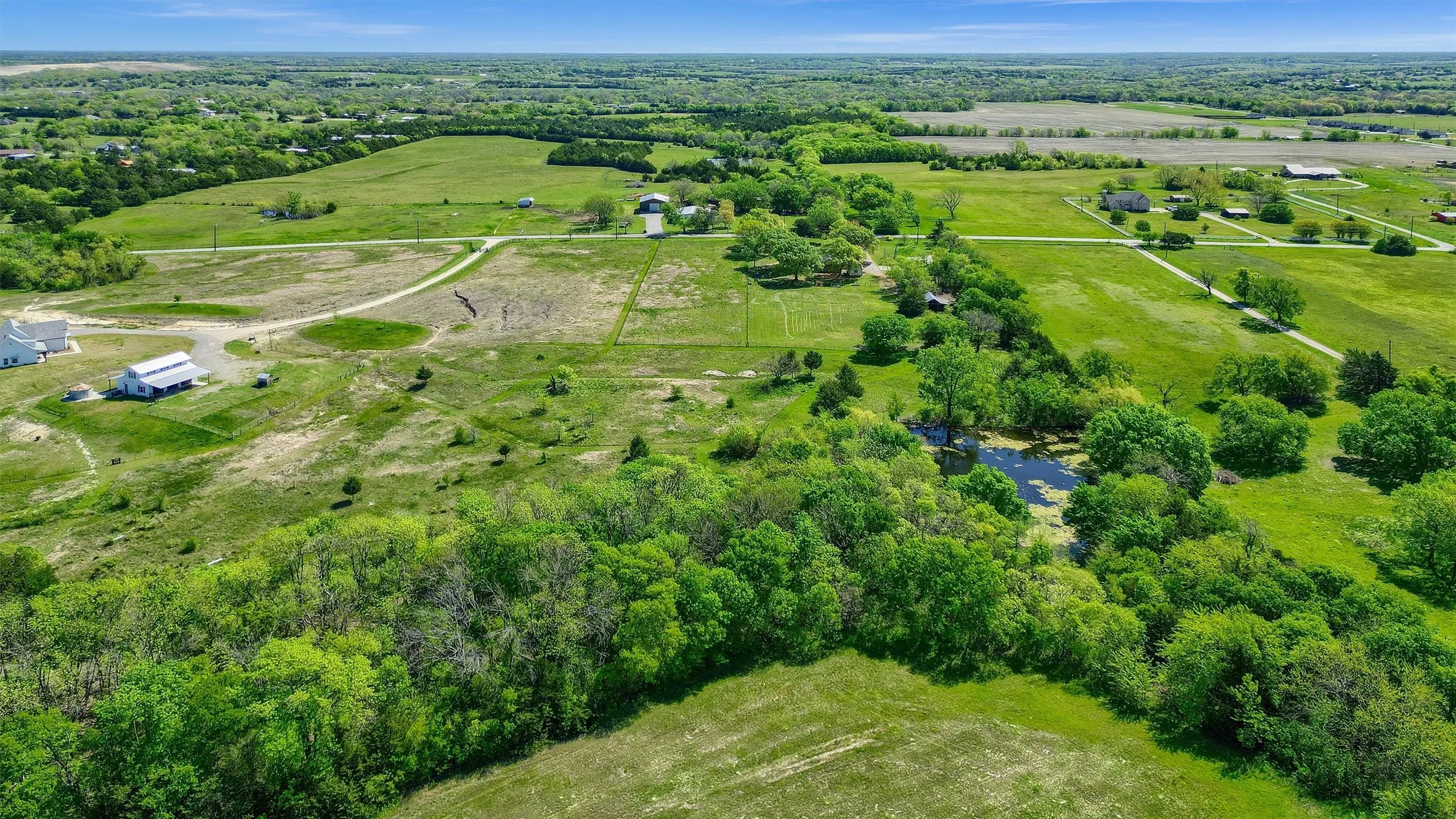Bird's eye view with a rural view