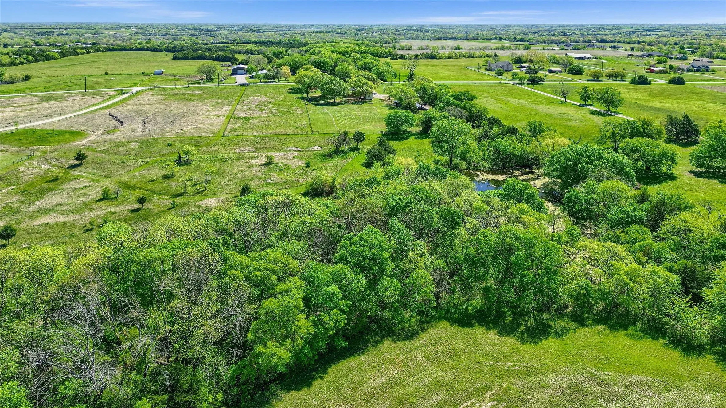 Drone / aerial view with a rural view