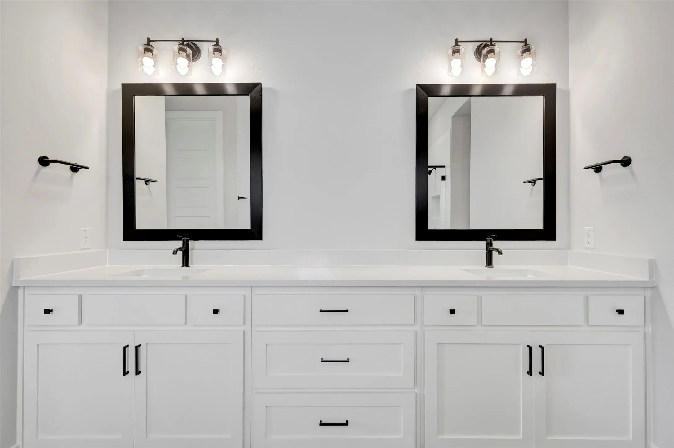 Full bathroom featuring double vanity