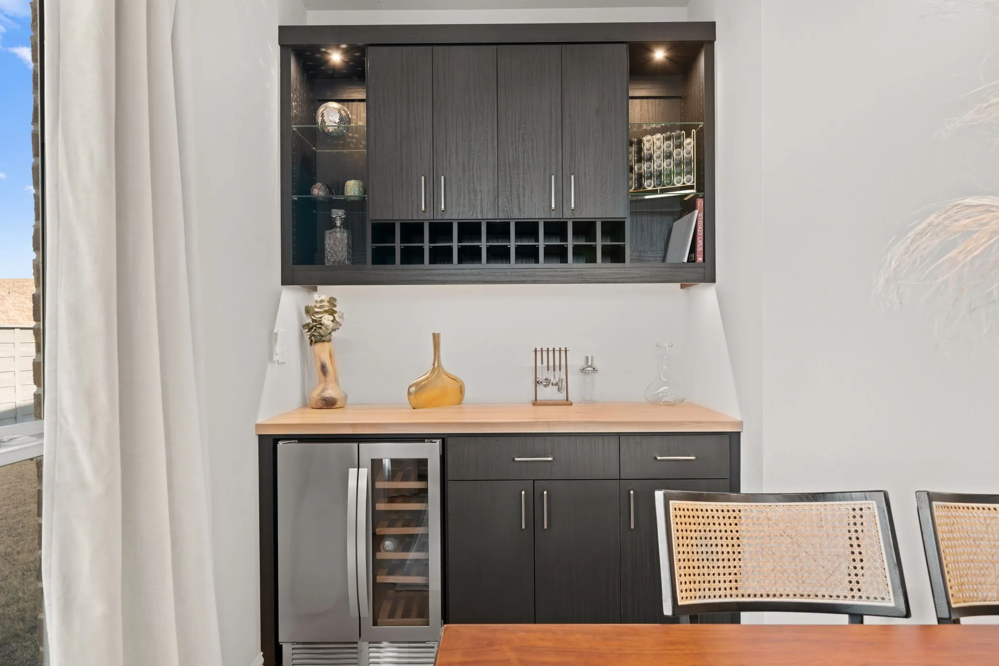 Refrigerator will be removed; not included with sale.