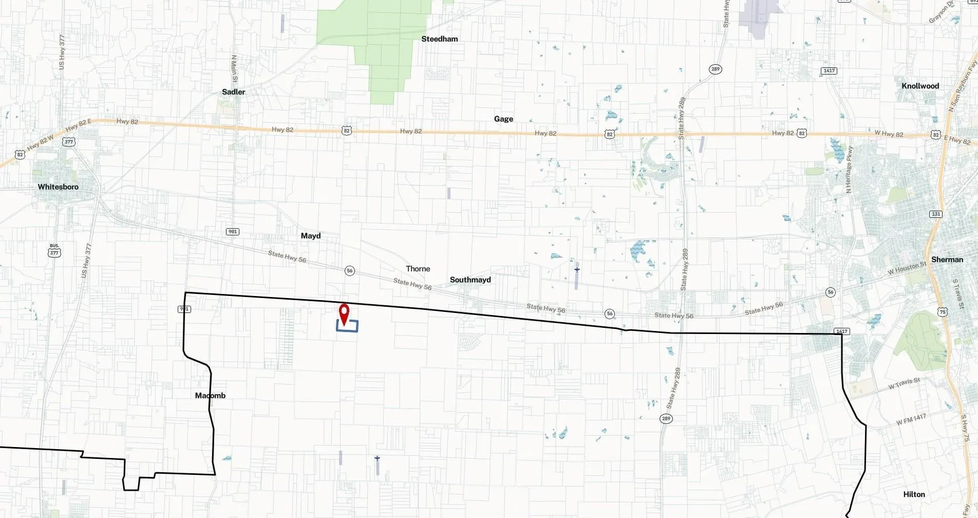 Parcel, Map view