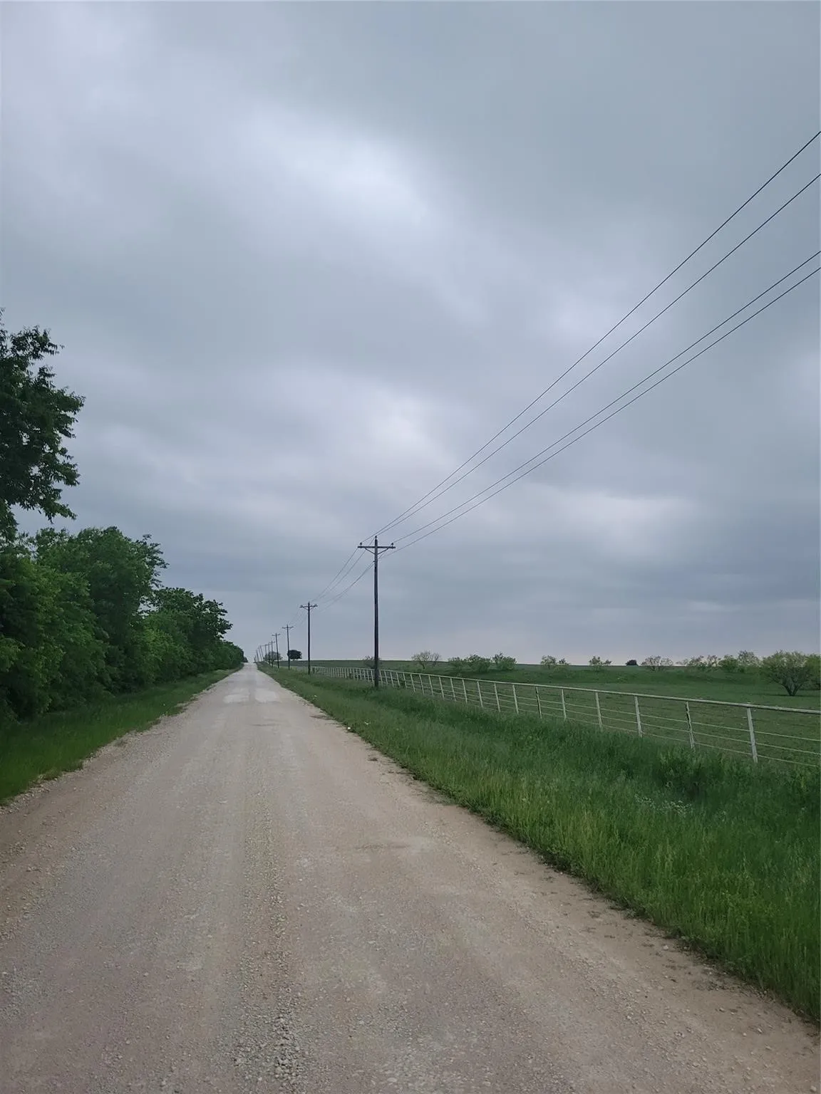 View of O'Hanlon Rd. Property is to the right in the picture.