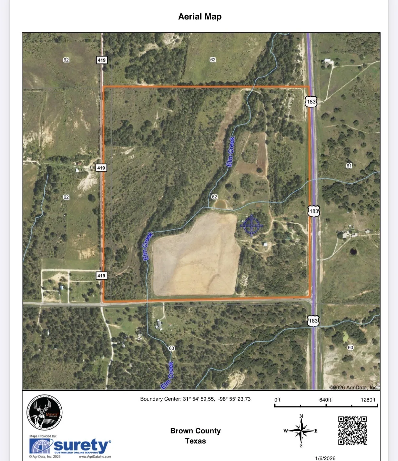 Property outline map