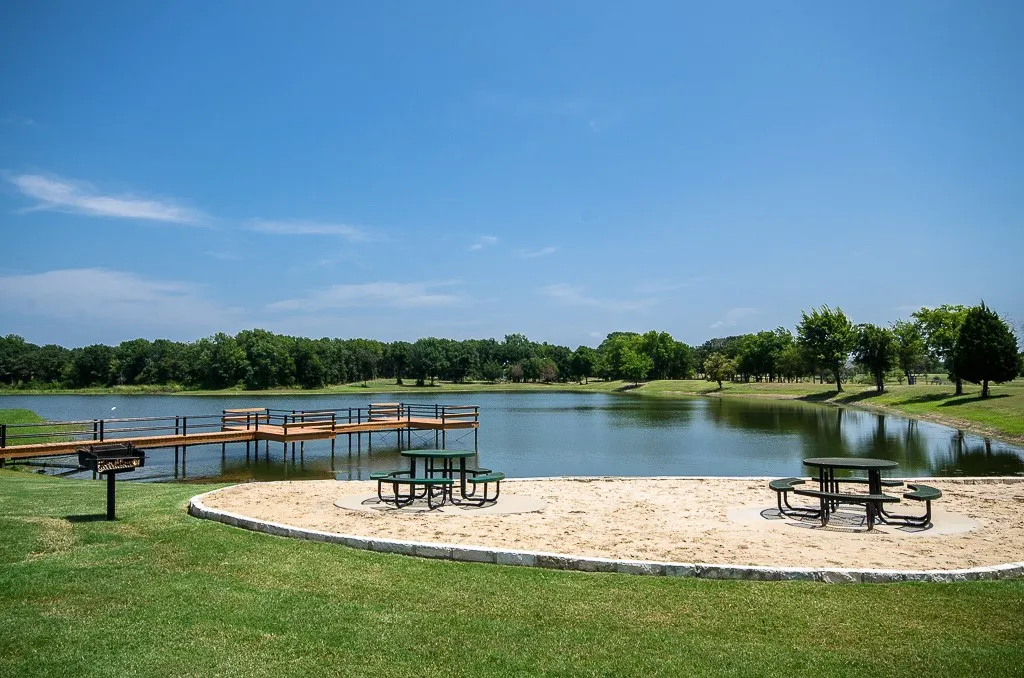 Scenic private stocked lake creates additional opportunities for fishing and outdoor recreation within The Shores community.