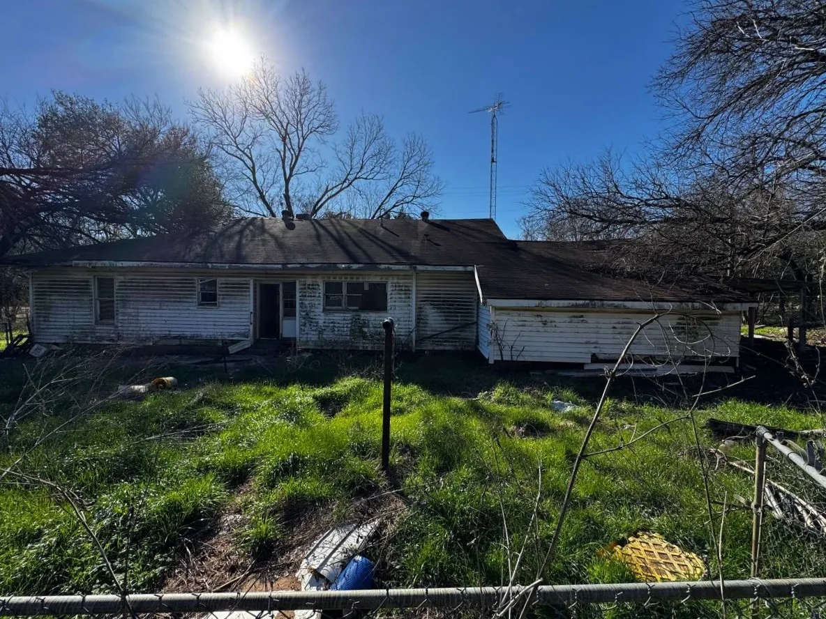 Back of property