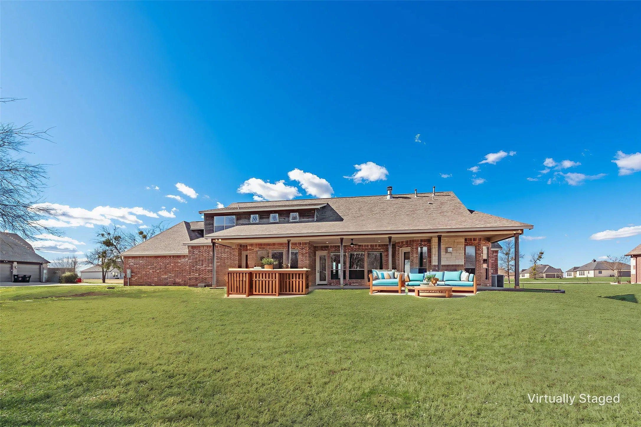 VIRTUAL STAGED BACK YARD & PATIO