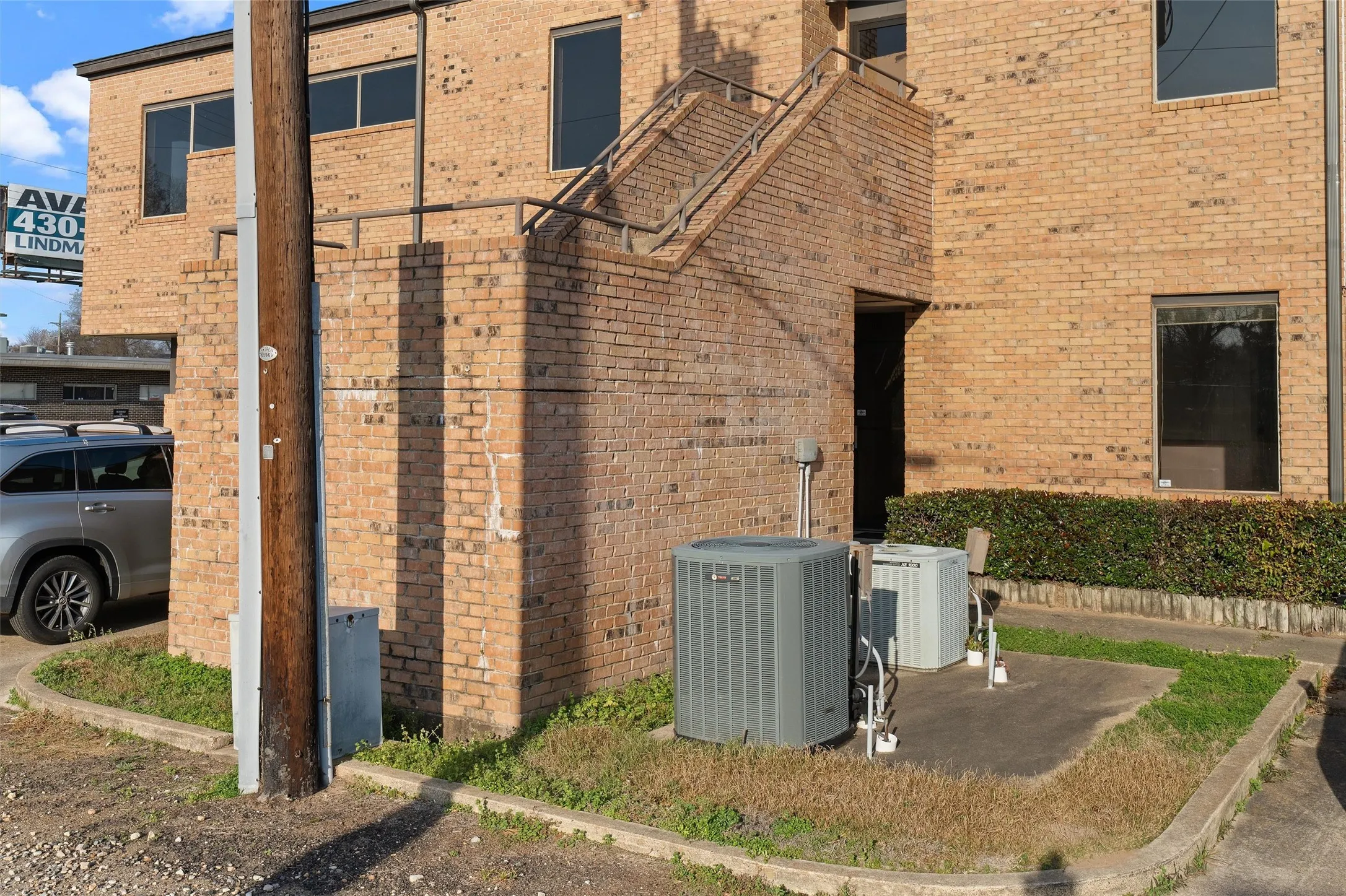 Rear of building