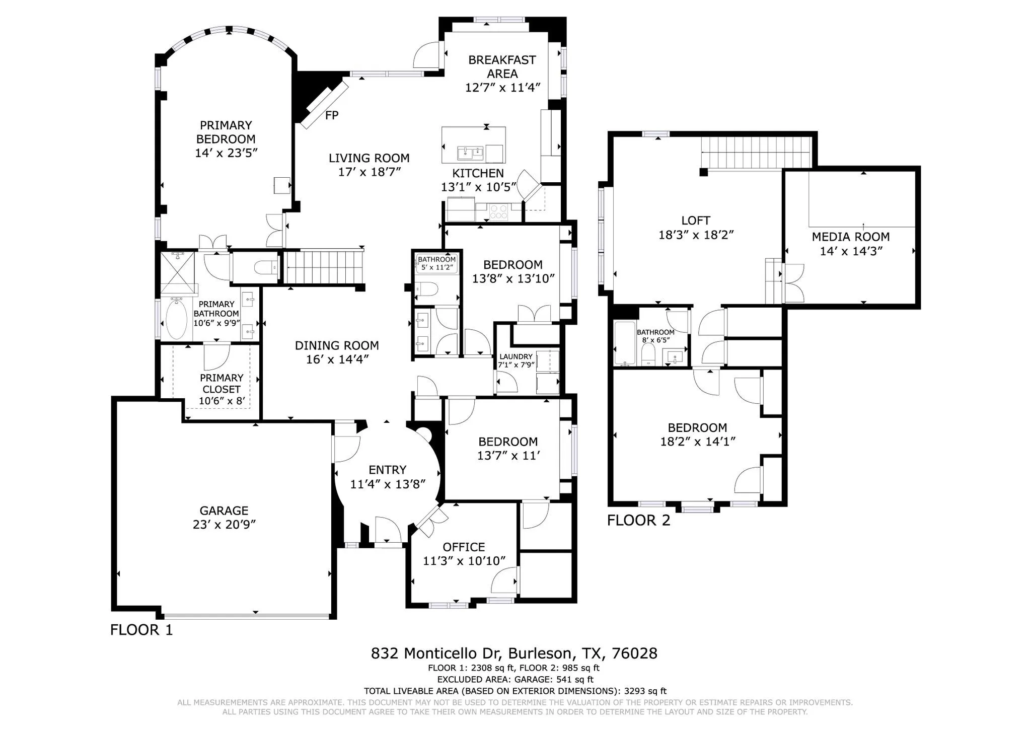 Single Family Residence For Sale in Johnson County , 832 Monticello Drive, Burleson, Texas 76028, 5 Bedroom, 3 Bathroom, 2 Garage spaces, 3,294 Sqft, built in 2015, Preowned, mls#21154728, Real Estate Agent in Burleson, Homes For Sale in Johnson county, Homes For Sale in Burleson, Realtor in Burleson Texas, Real Estate Brokerage Independent Realty Texas, Luminita Cordes Realtor