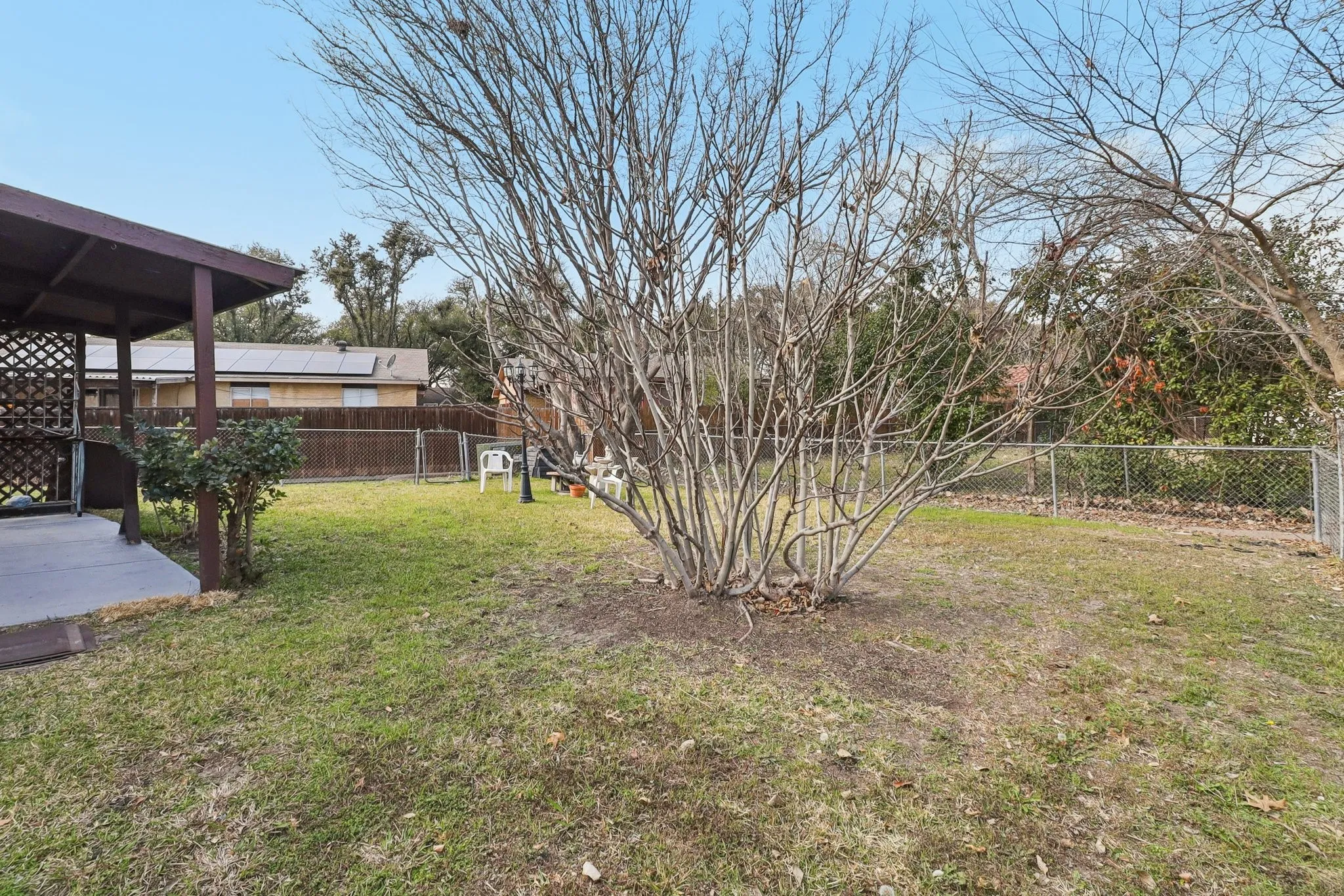 Large backyard with room to play.