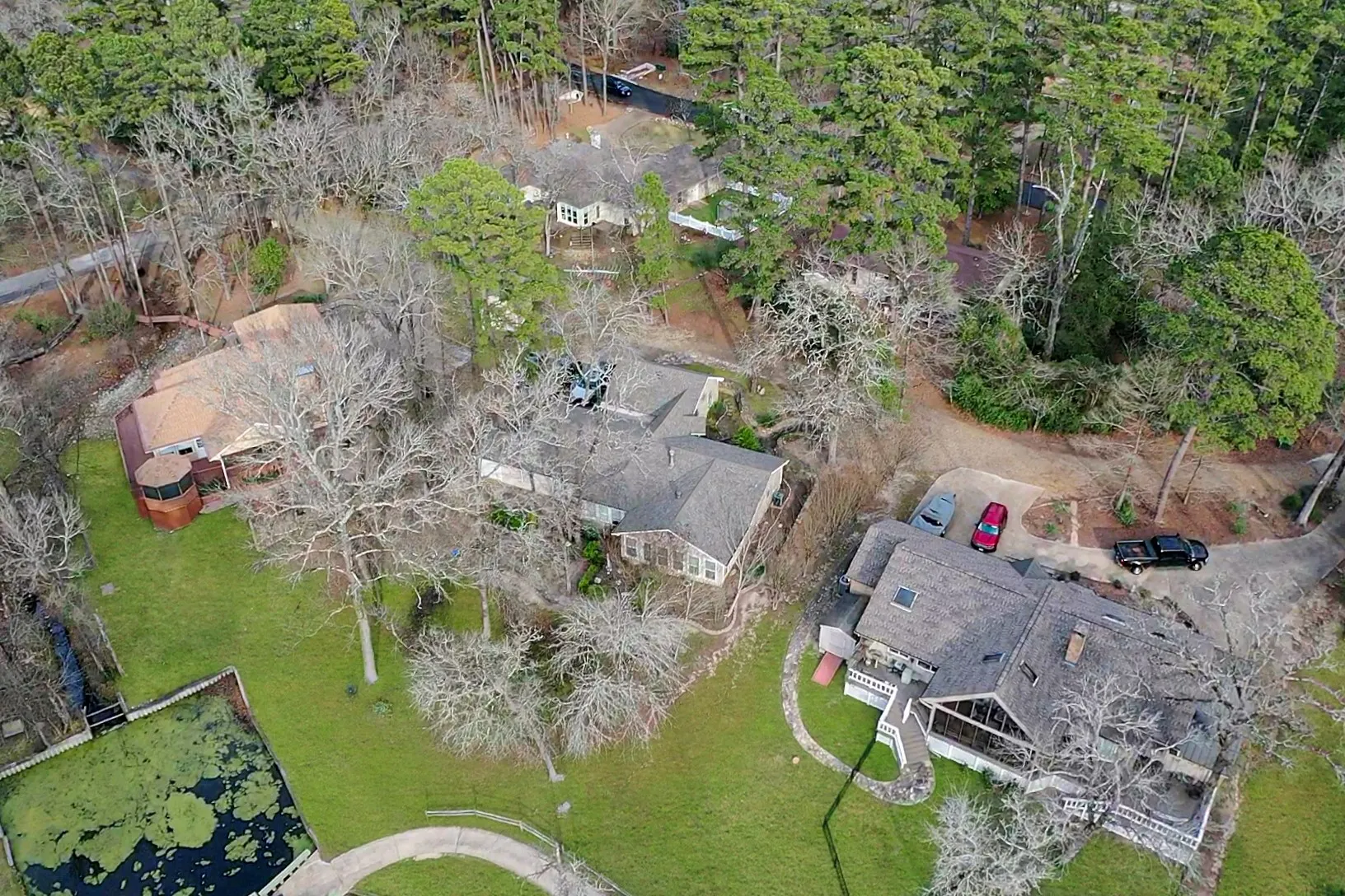 Aerial view of property's location