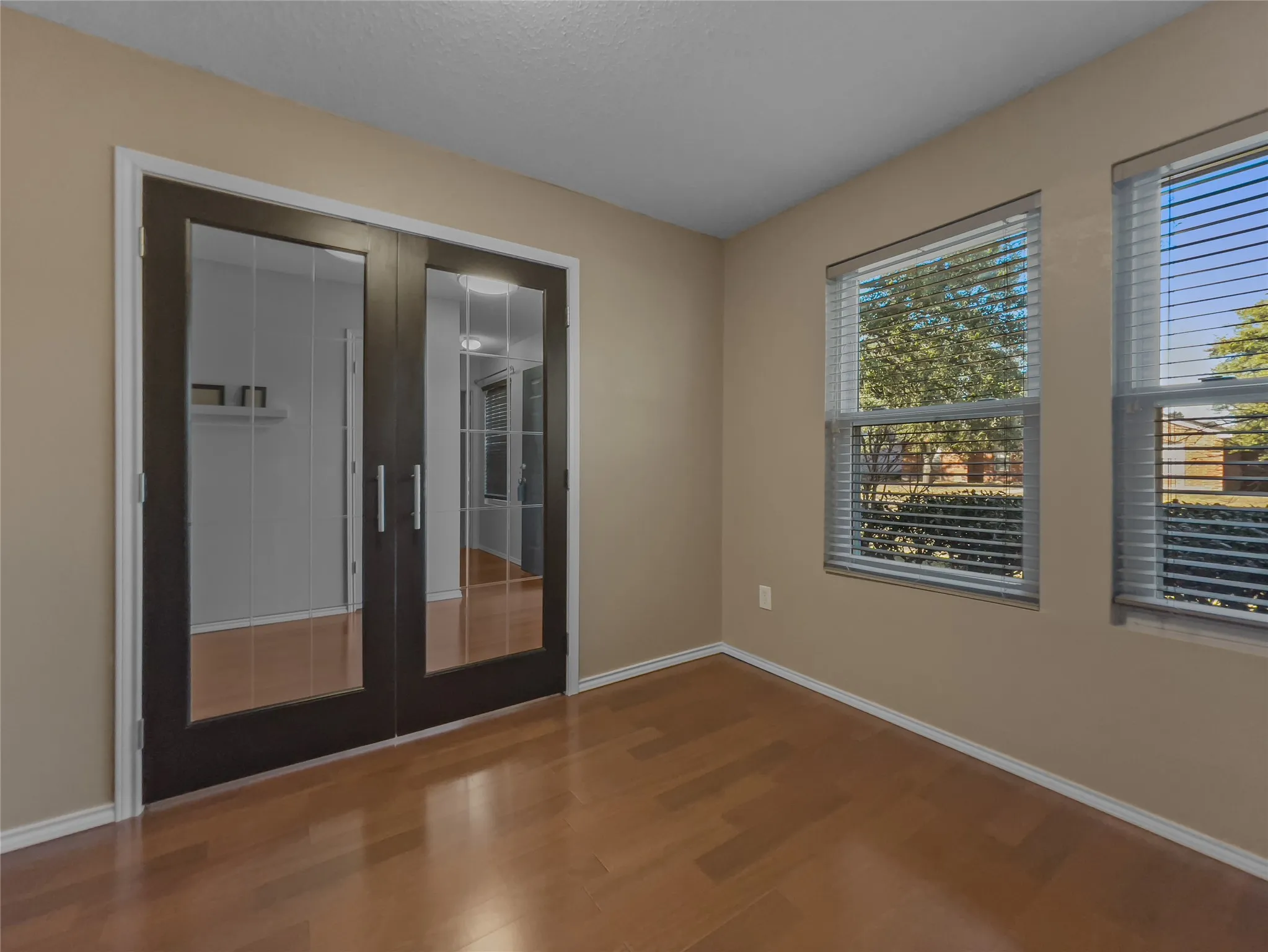 Office glass french doors