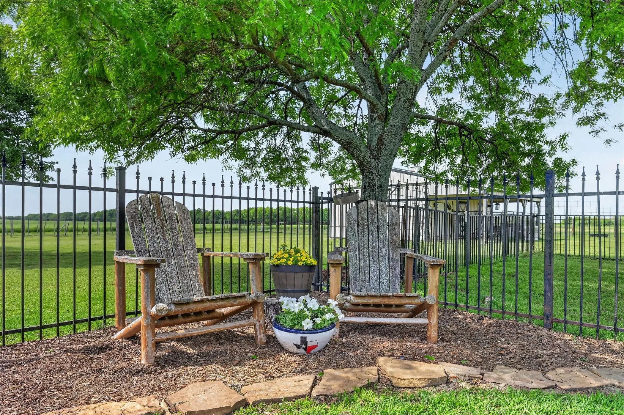 Relax under a shade tree by the pool