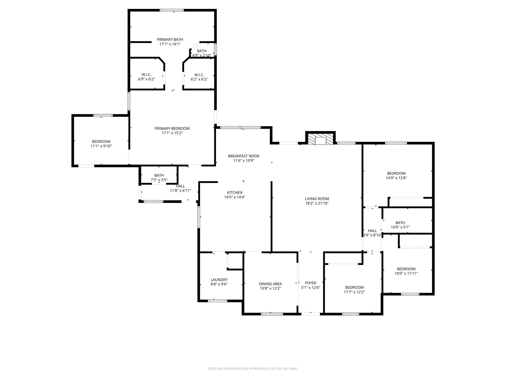 Note this floorplan shows the office off the primary bedroom as a bedroom.