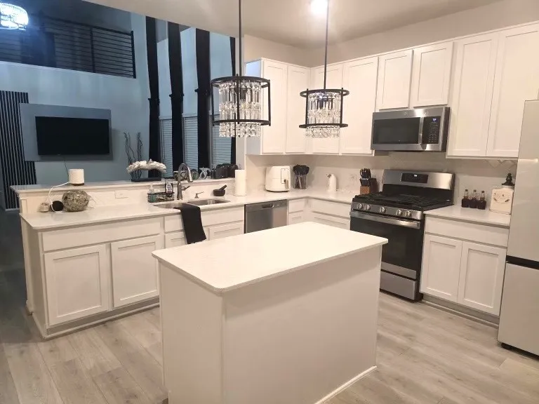 Stainless steel refrigerator included