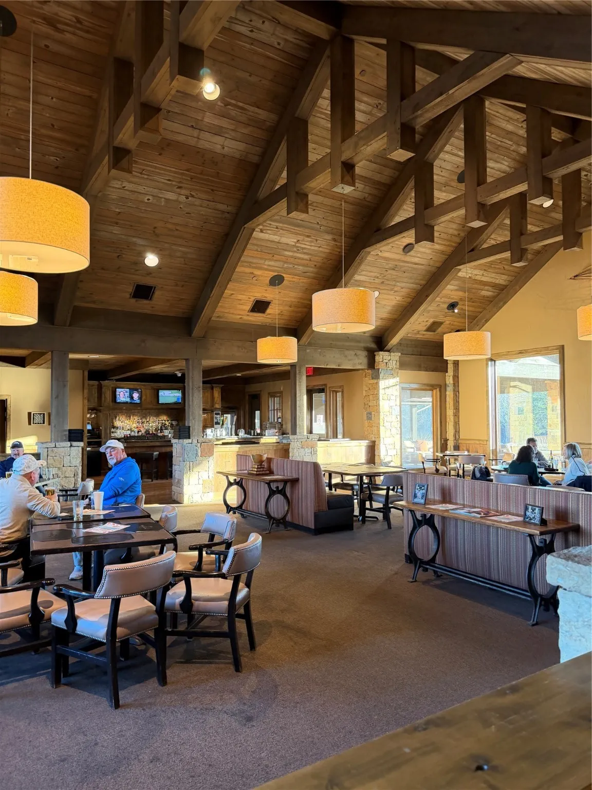 Bar and Grill in the Clubhouse overlooking the putting green