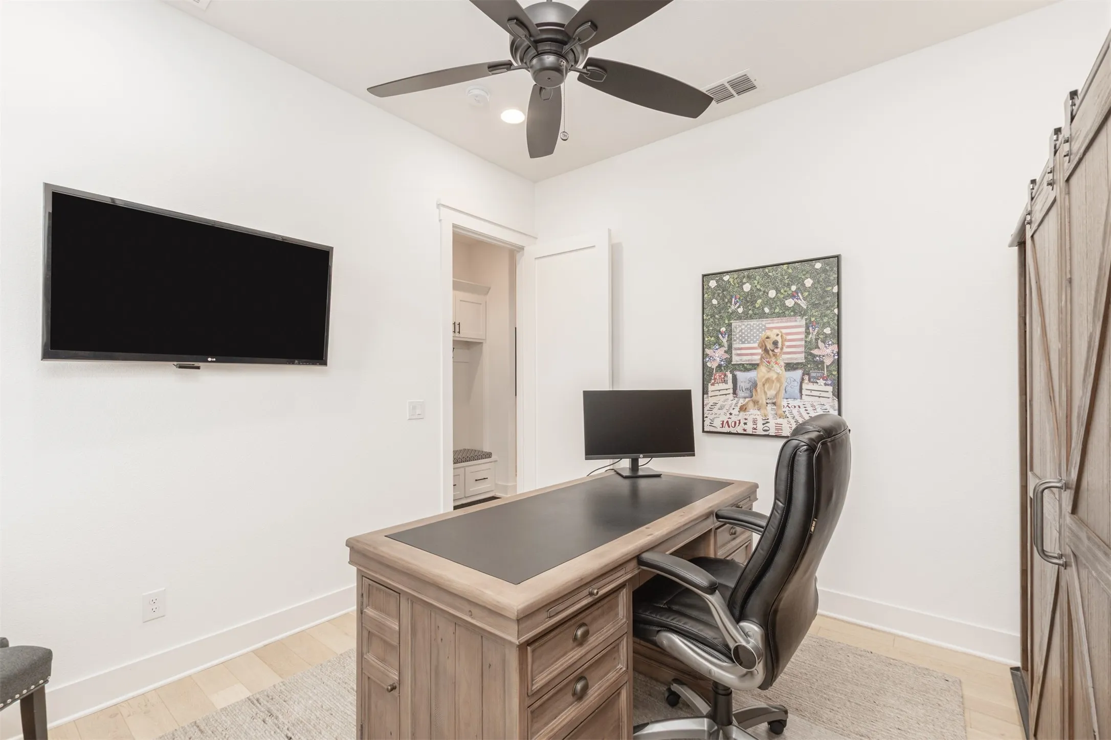 Bedroom 3 serves as an Office