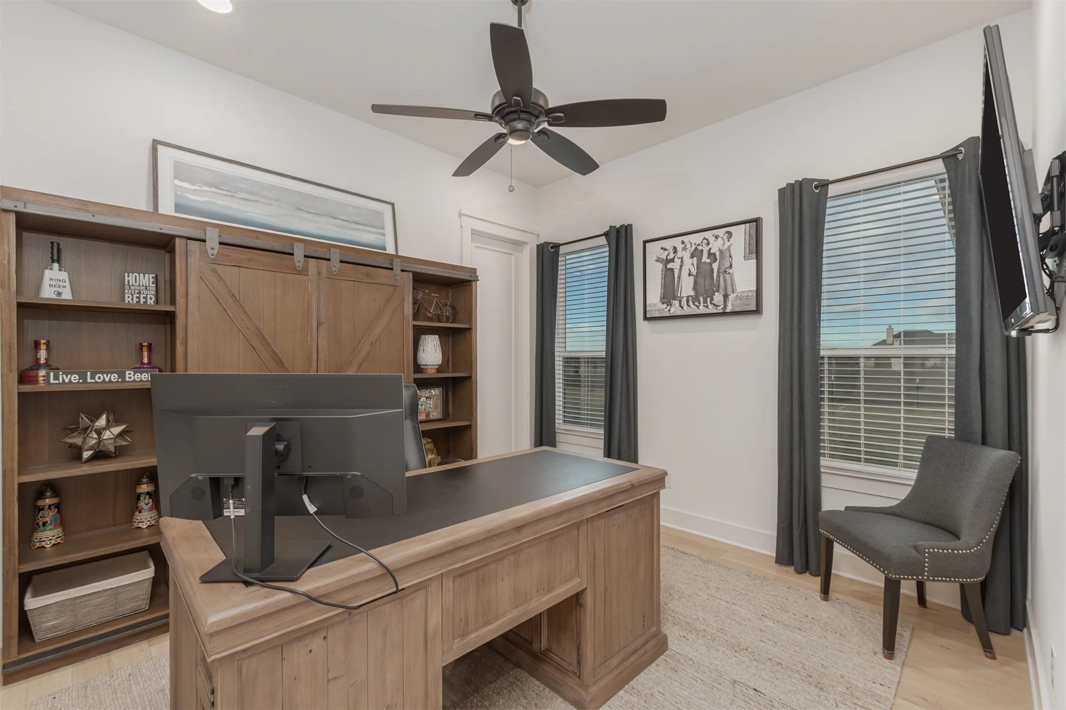 Bedroom 3 serves as an Office