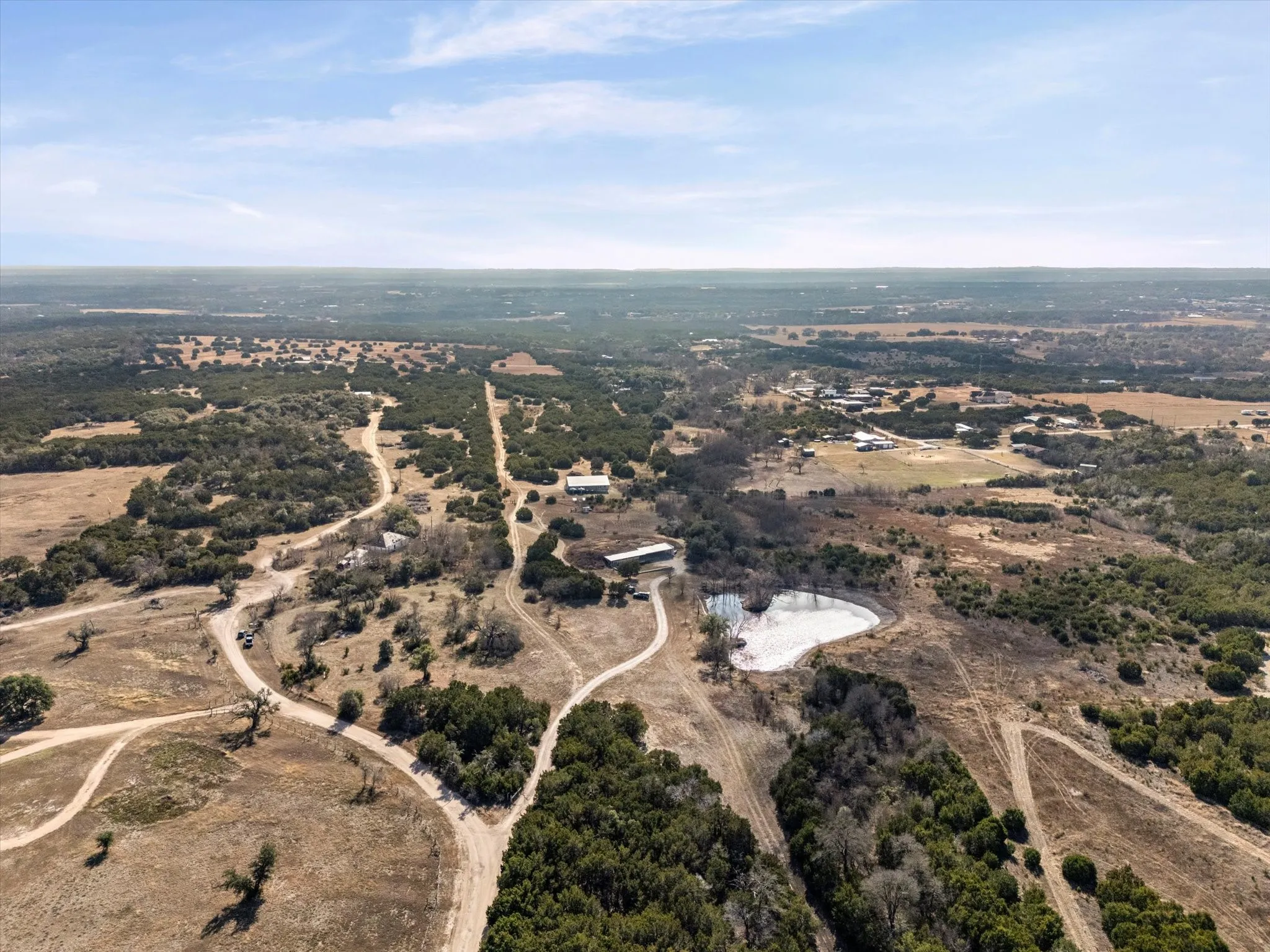 Aerial overview of property