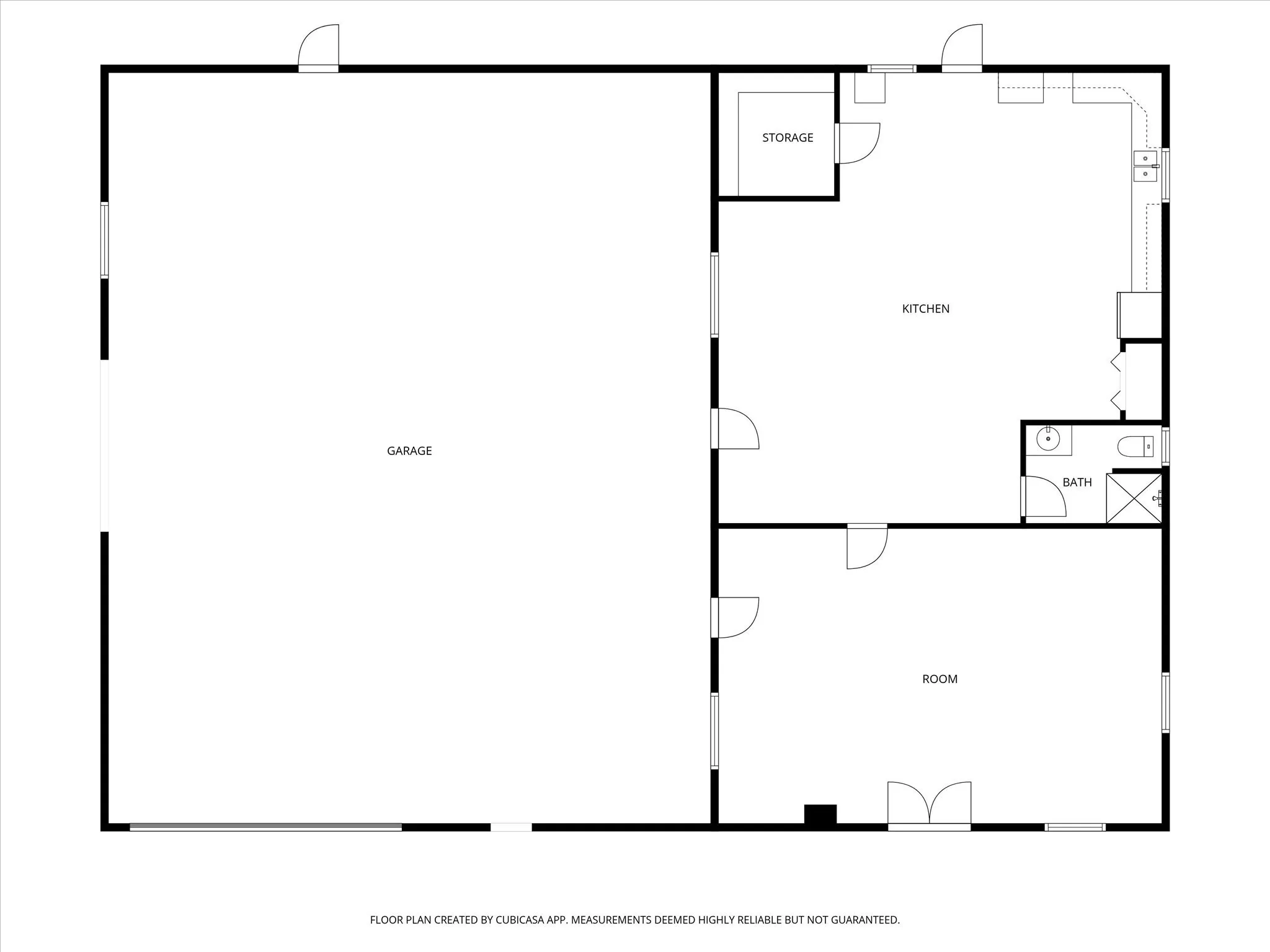 View of workshop floor plan