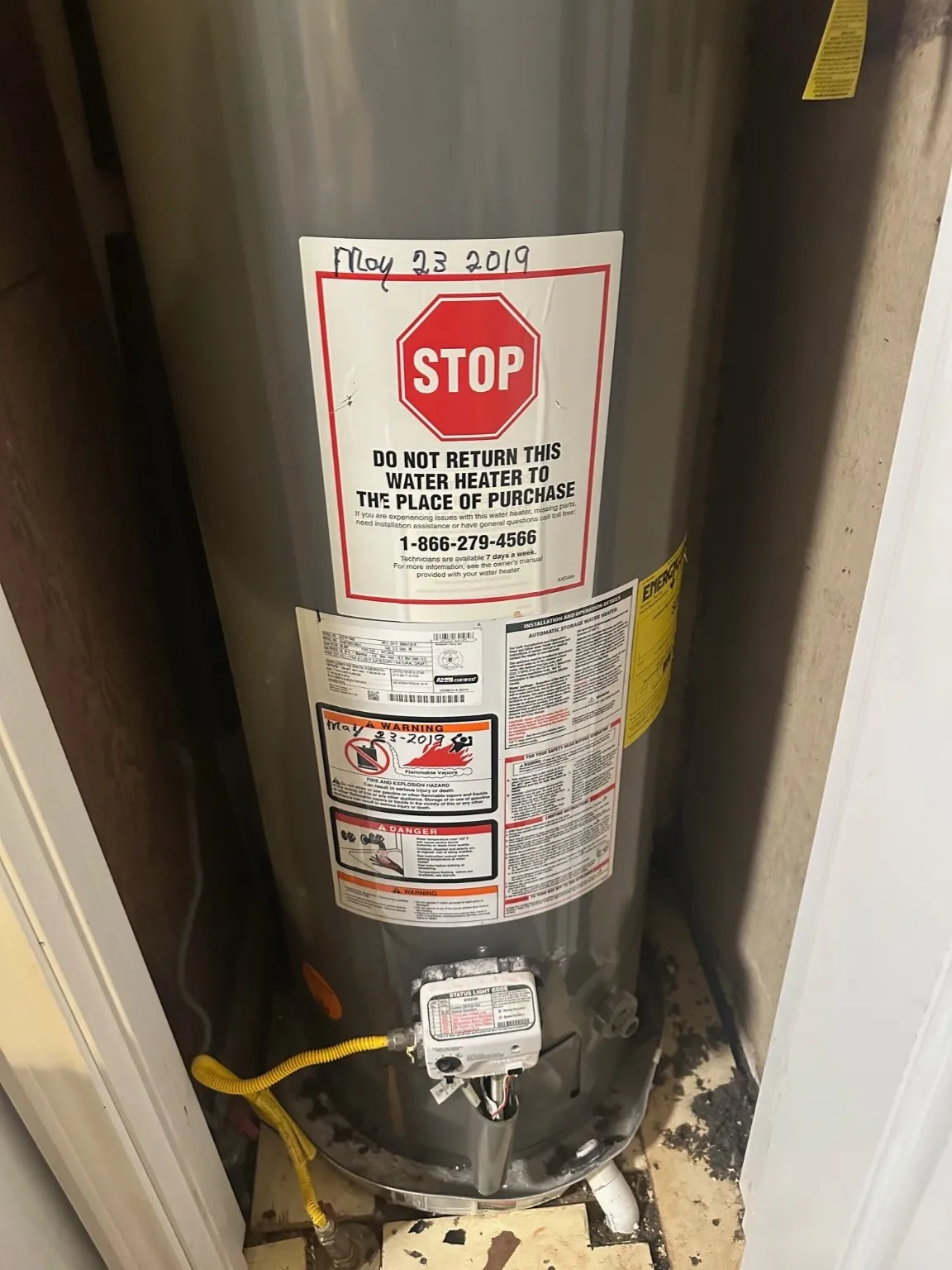 Gas hot water heater 2019