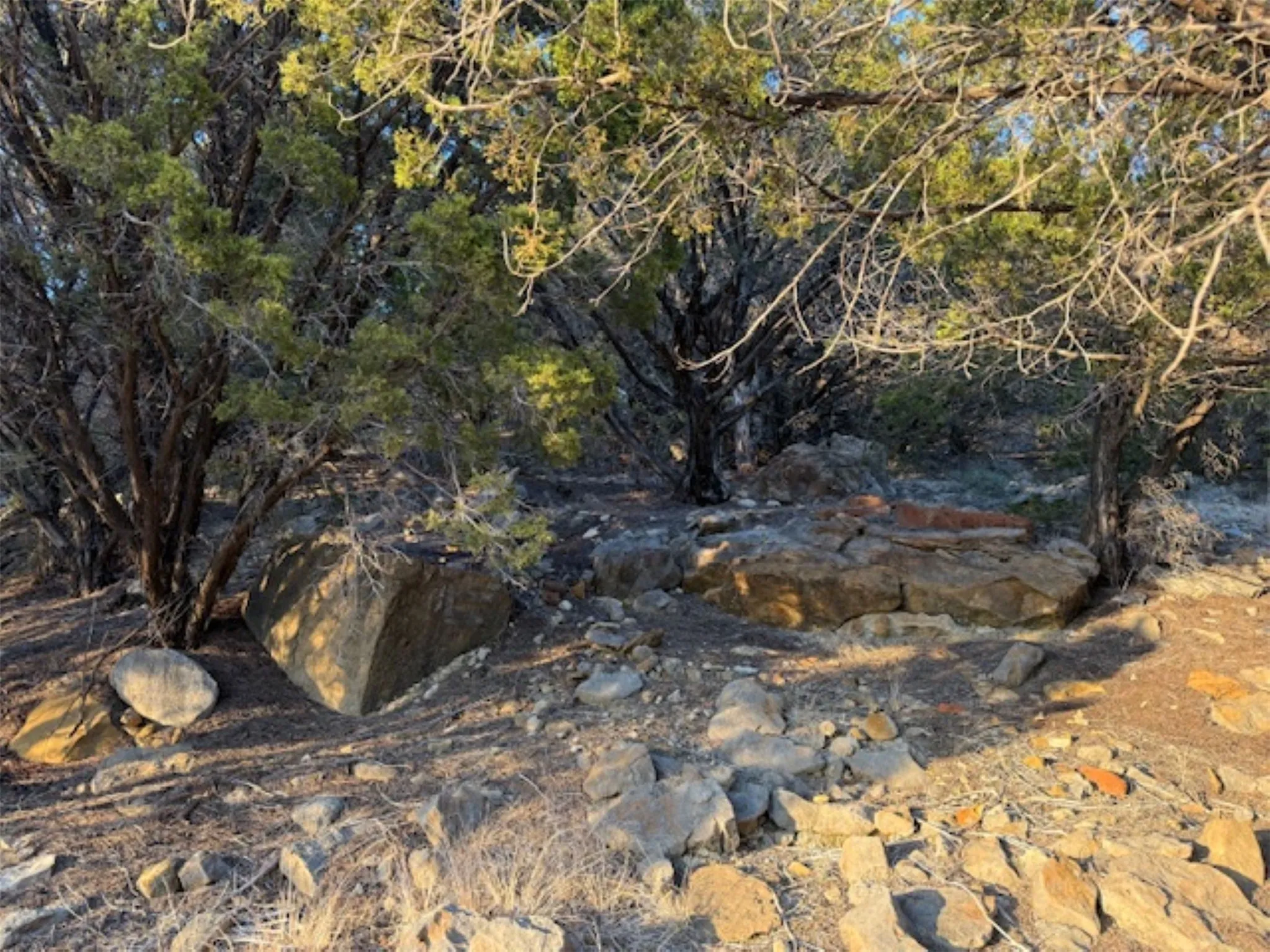 more rock formations and natural dry streams